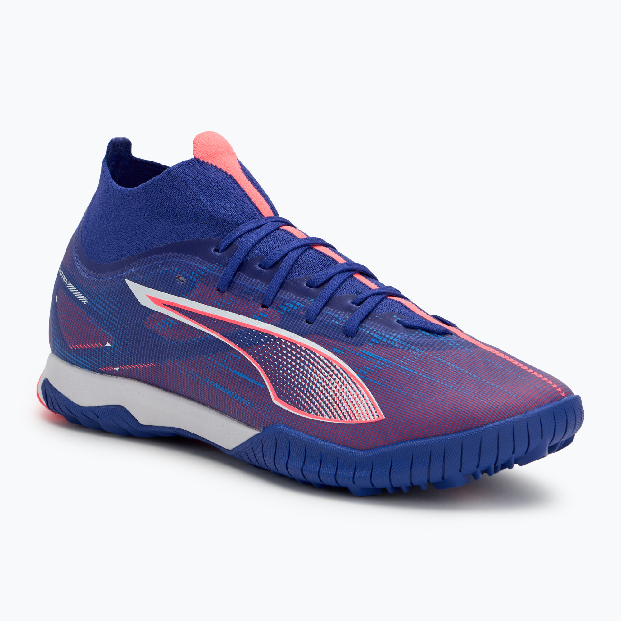 PUMA Ultra 5 Match+ TT lapis lazuli/puma white/sunset glow football boots (46.5 EU)