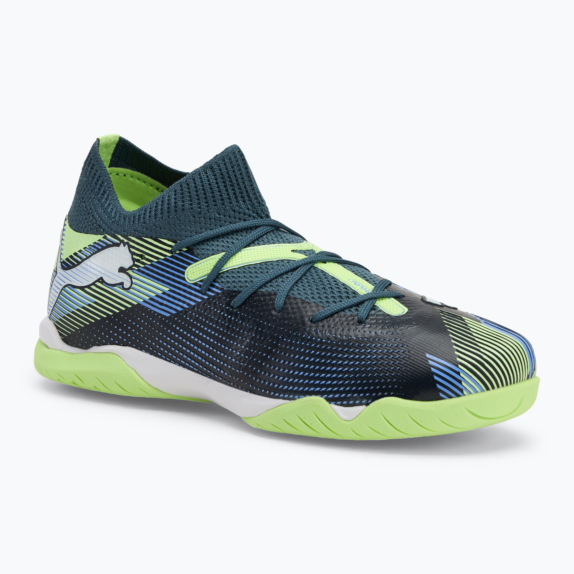PUMA Future 7 Match It + Mid Jr children's football boots grey skies/puma white (35.5 EU)