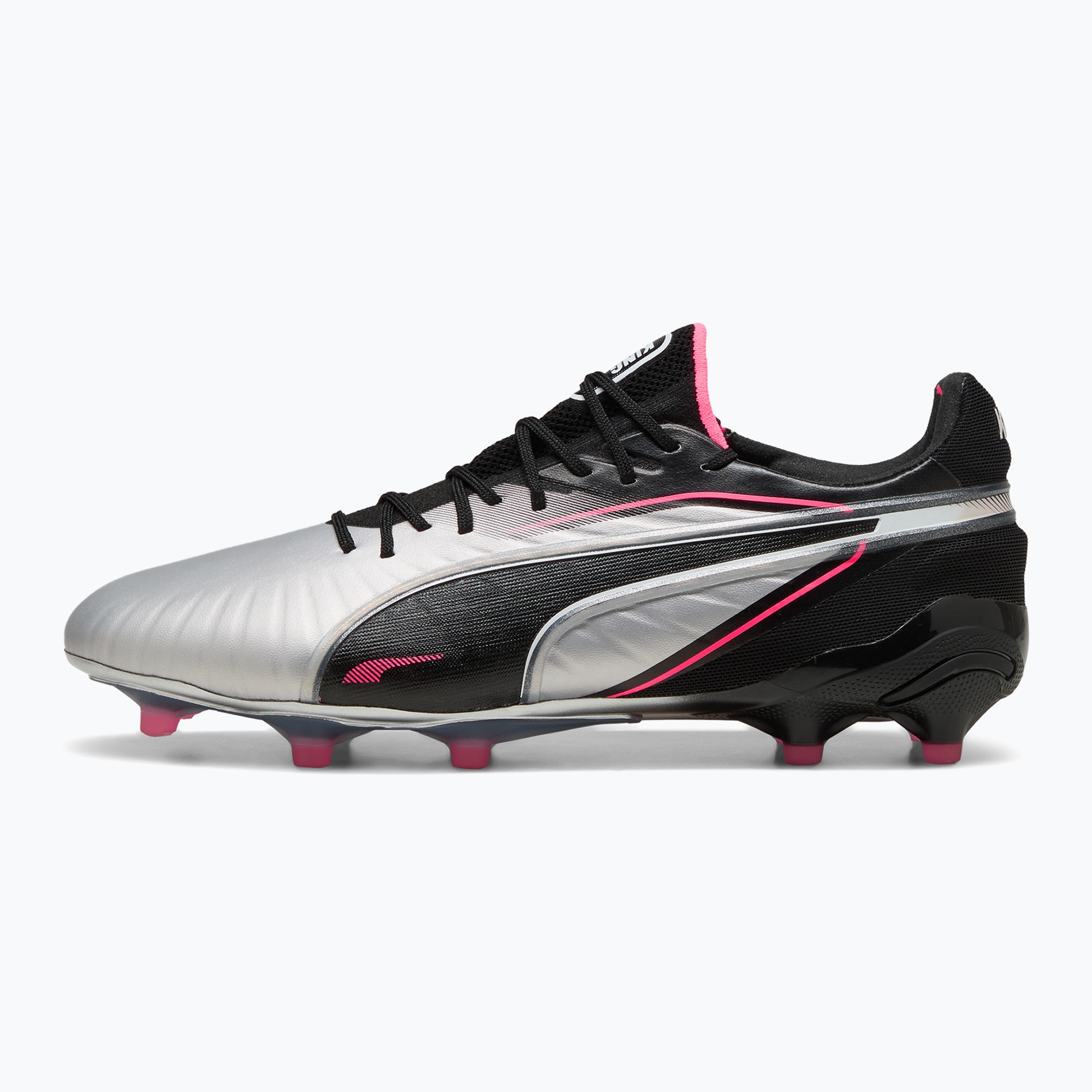 Men's football boots PUMA King Ultimate FG/AG puma silver/puma black/sun struck/puma white (42.5 EU)