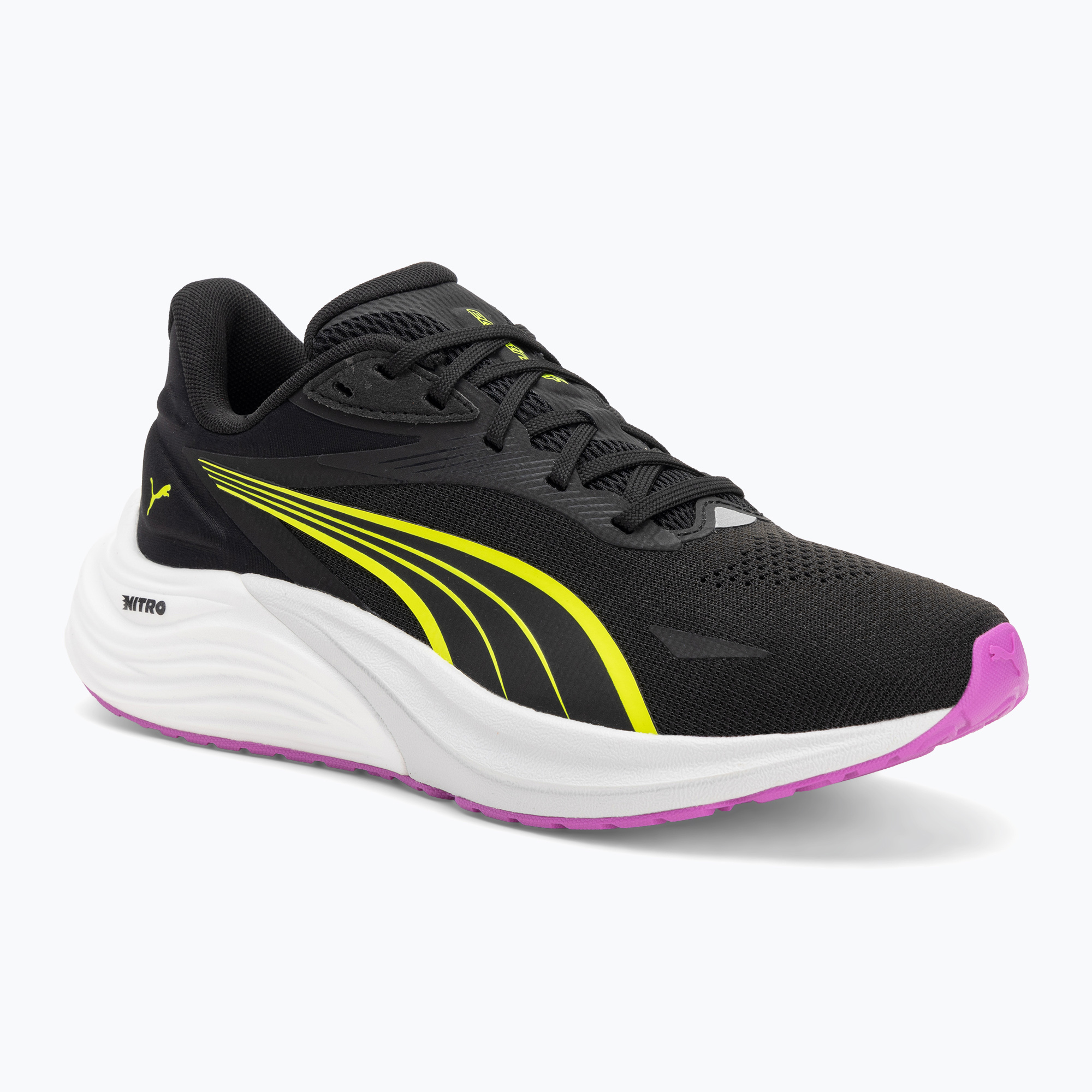 Women's running shoes PUMA Electrify Nitro 4 puma black/yellow alert (40 EU)