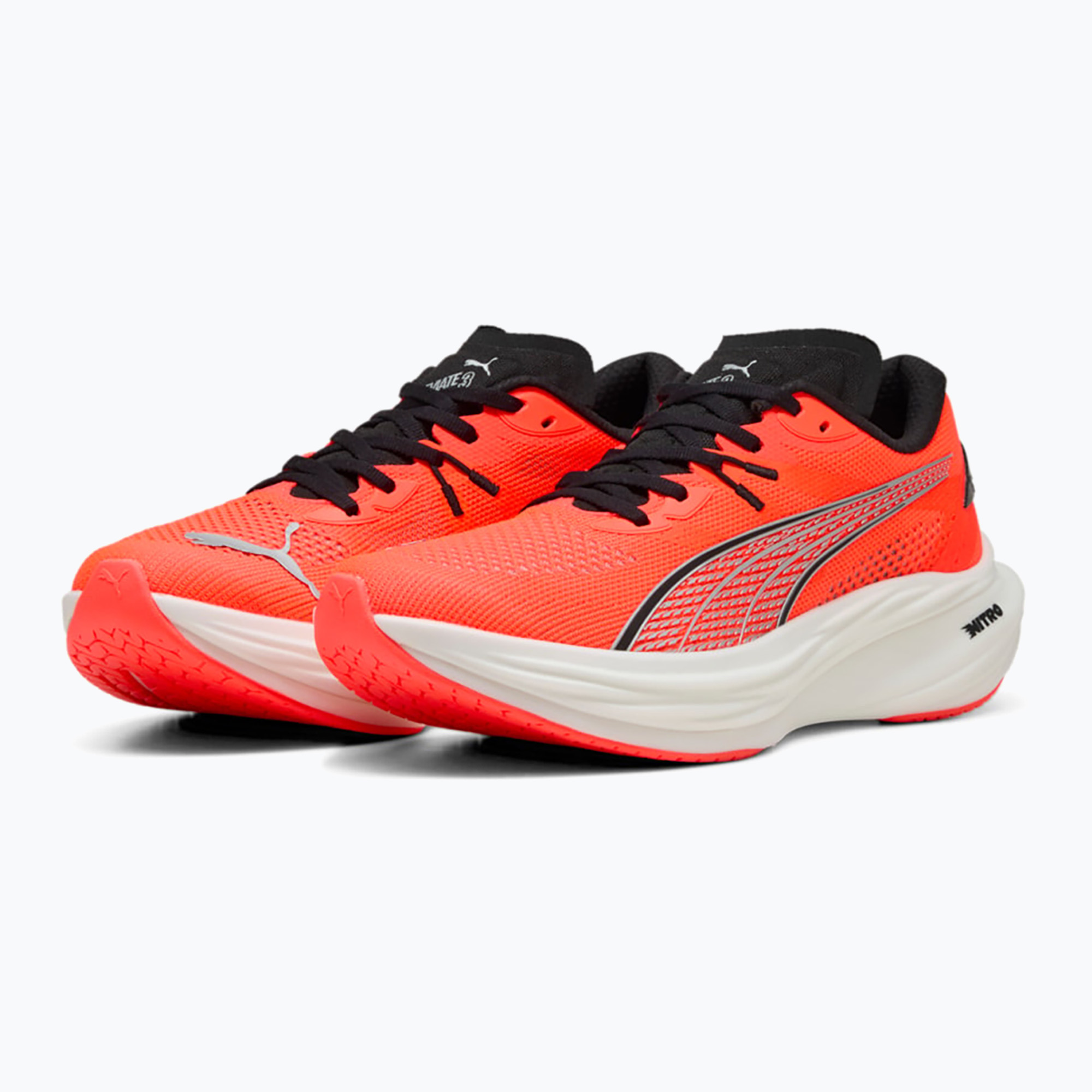 Men's running shoes PUMA Deviate Nitro 3 glowing red/pumaa black (46.5 EU)