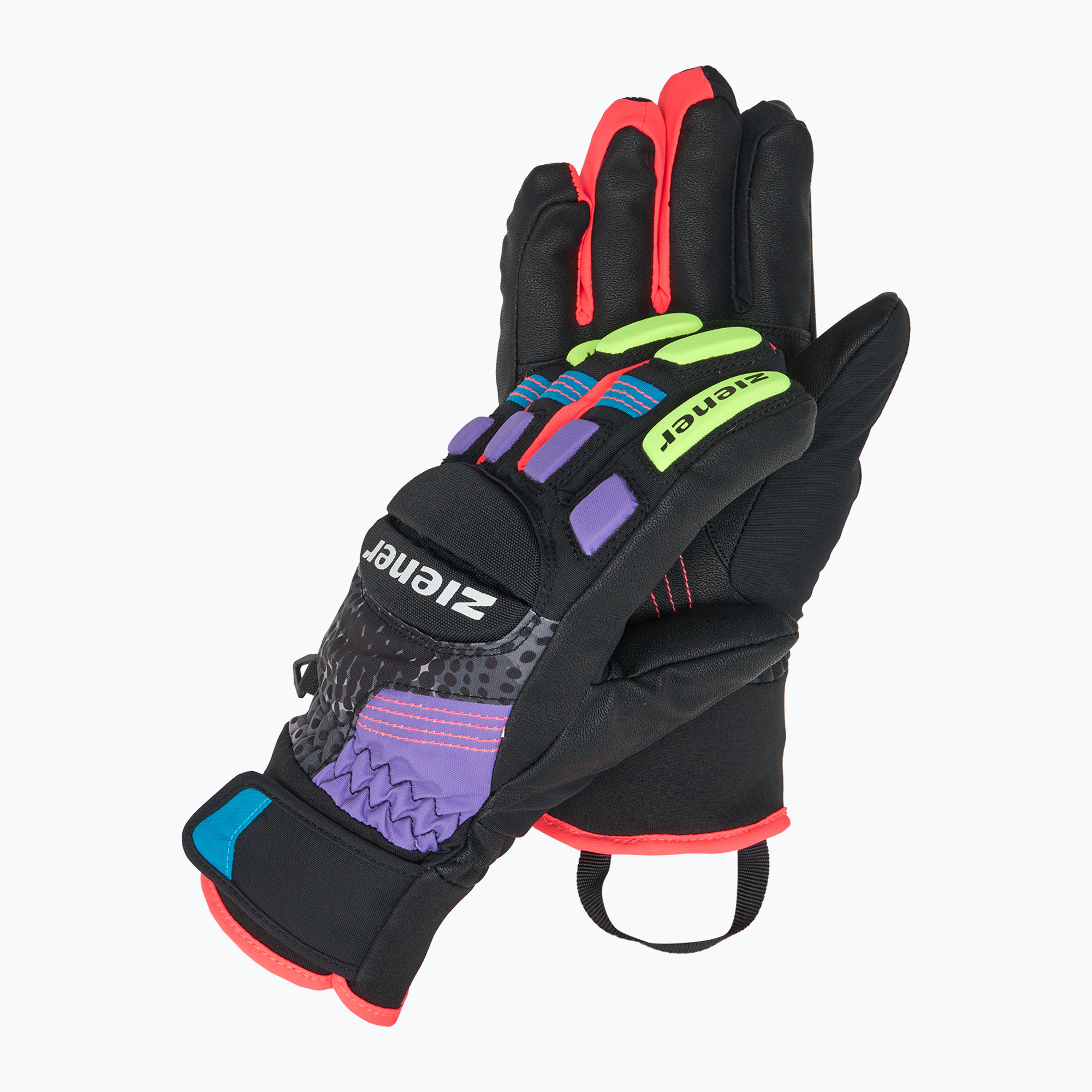 ZIENER Children's Ski Gloves Luro Aquashield PR multicolor (6)
