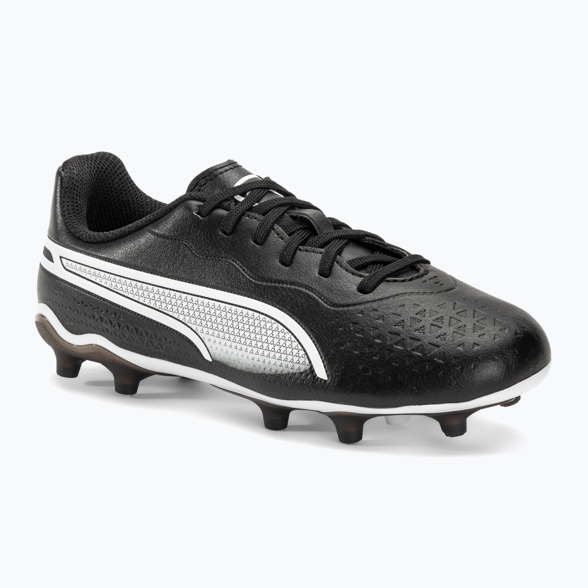 PUMA King Match FG/AG Jr children's football boots puma black/puma white (34.5 EU)