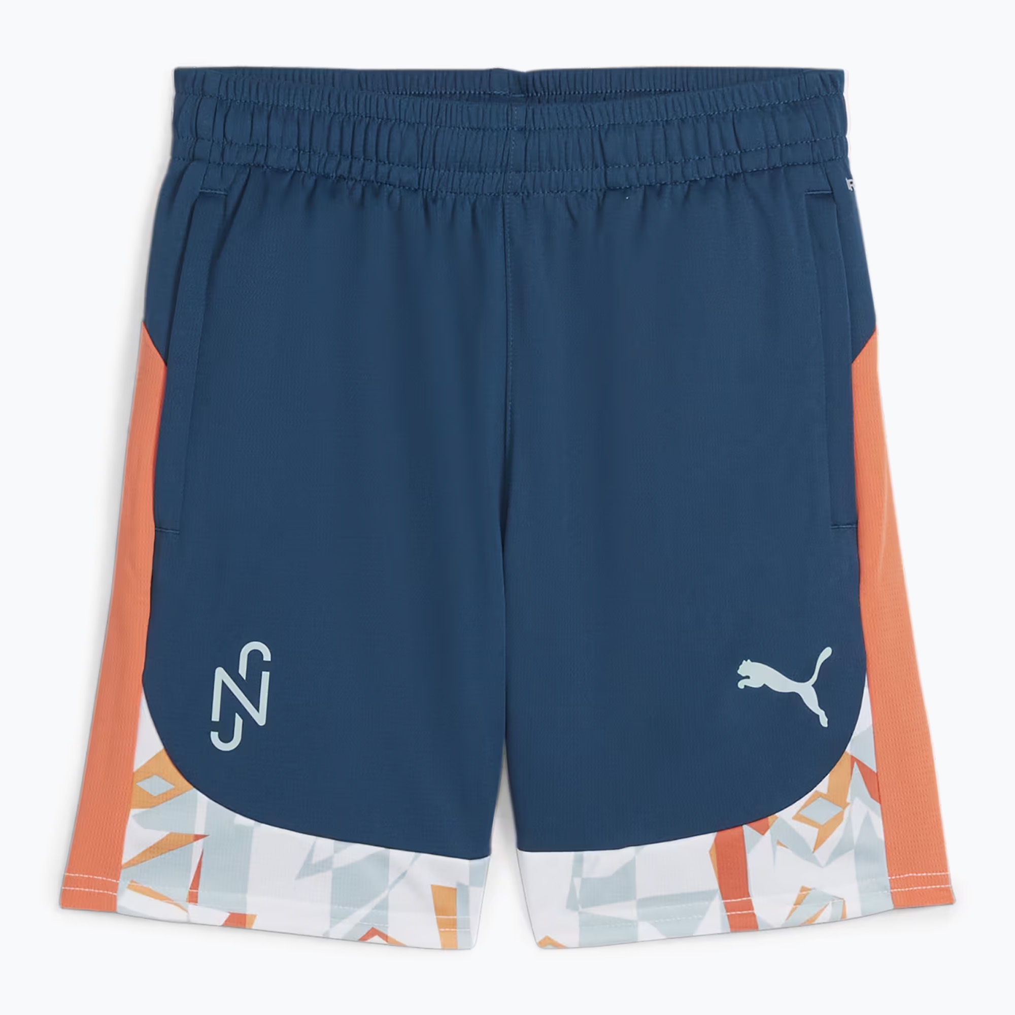 PUMA Neymar JR Creativity Training ocean tropic/hot heat children's football shorts (176)