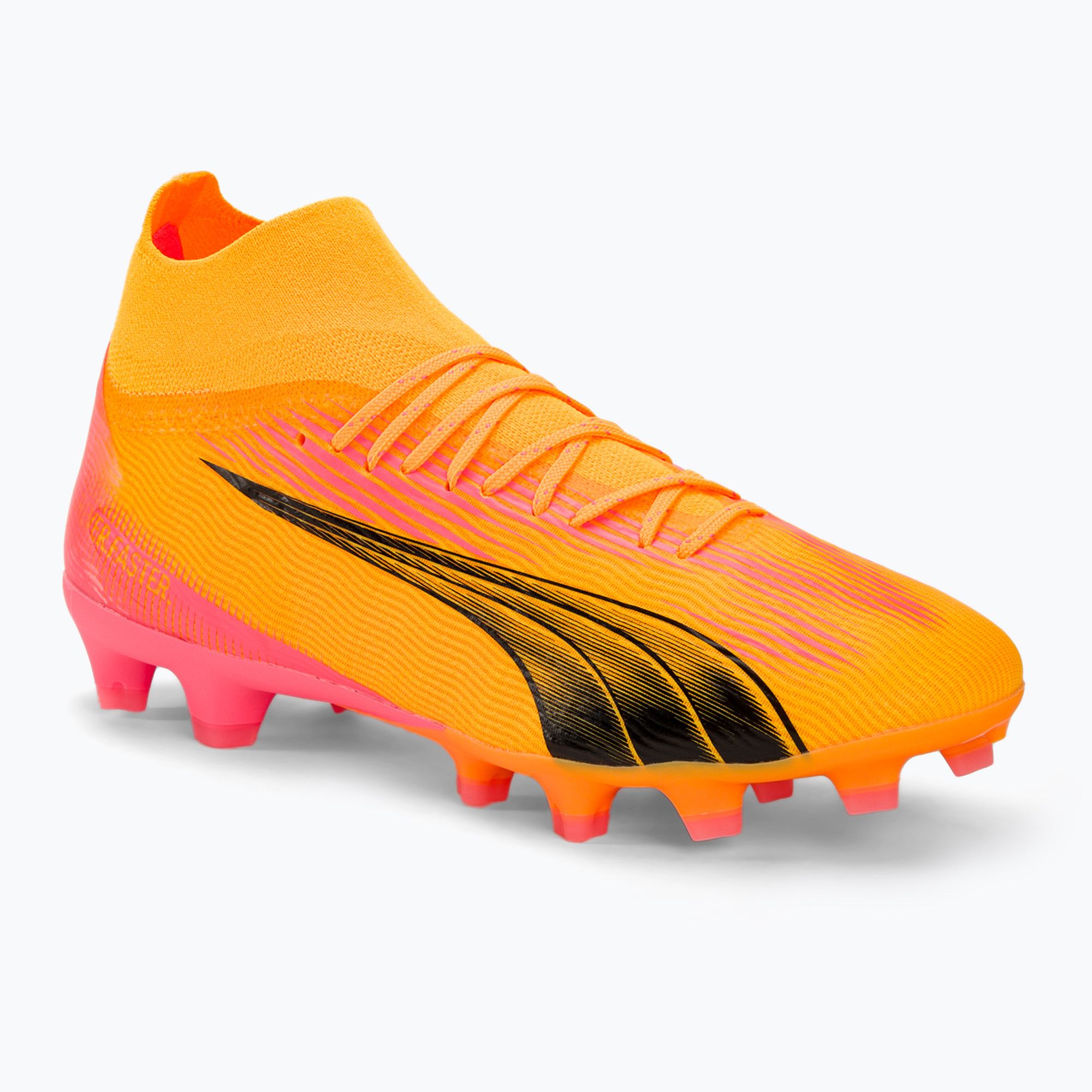 PUMA Ultra Pro FG/AG sunset glow/puma black/sun stream football boots (47 EU)