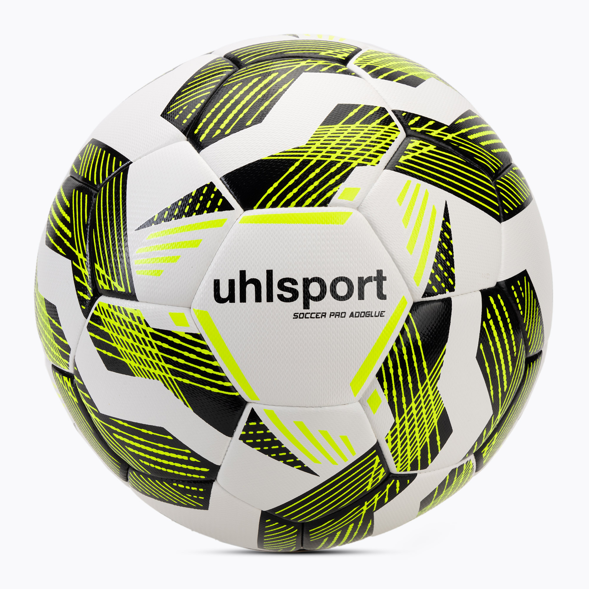 Uhlsport Pro Addglue football white/black/fluo yellow size 5 (5)