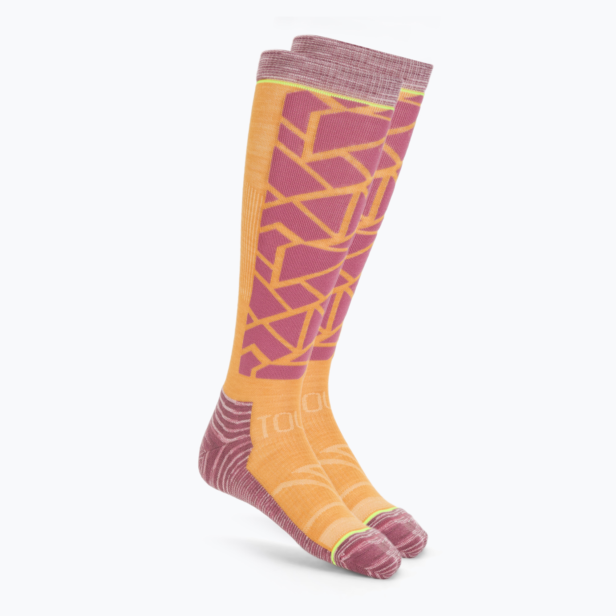 Women's skydiving socks ORTOVOX Ski Tour Comp Long autumn leaves