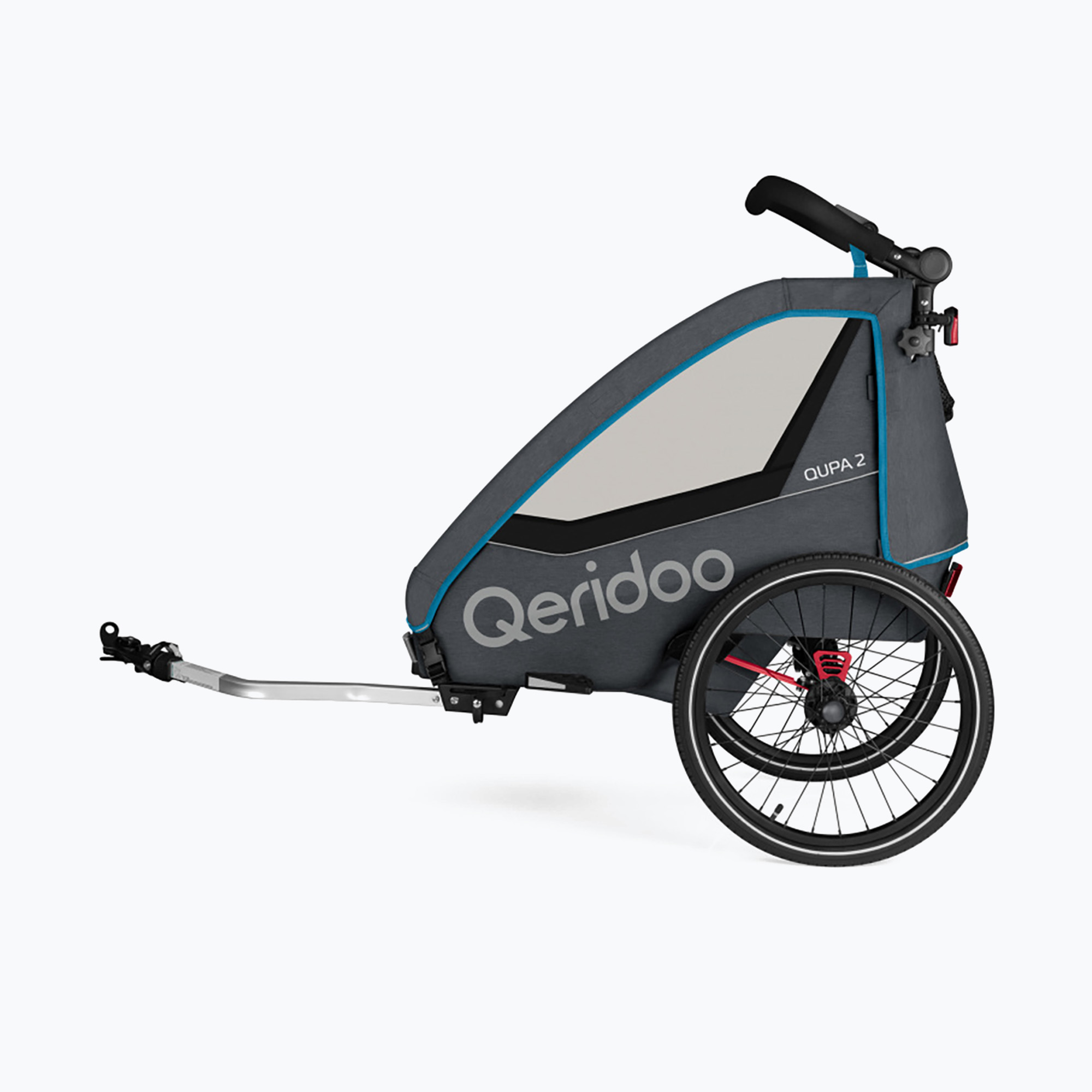 Qeridoo bike trailer Qupa 2 blue