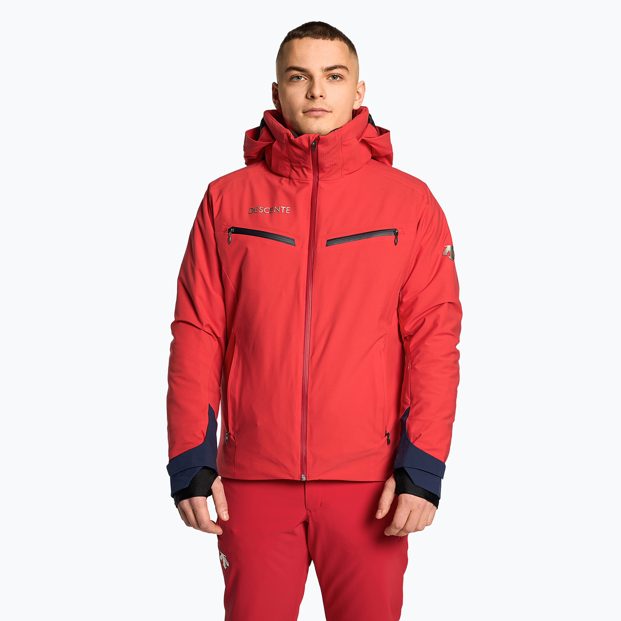 Men's ski jacket Descente Tracy electric red (48)