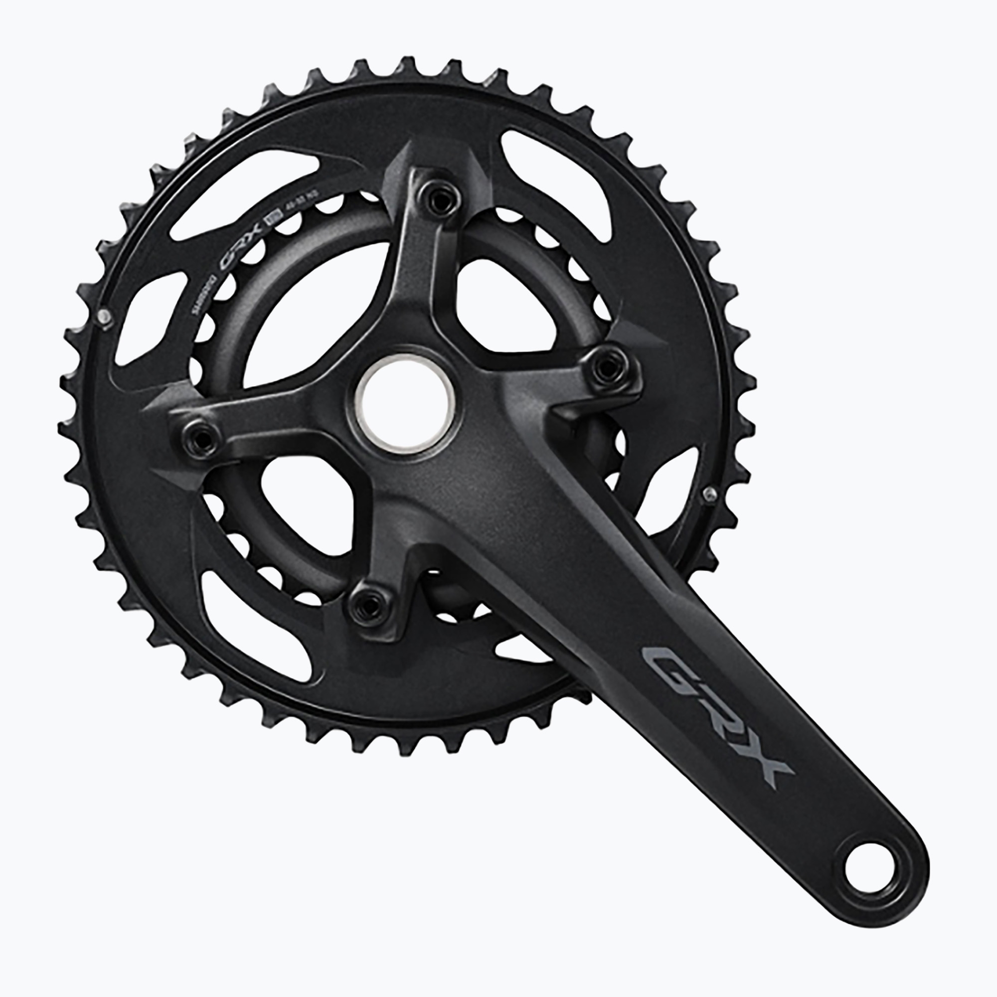 Shimano GRX crankset FC-RX610-2 46-30T 12rz 170mm black (46 / 30T / 170 mm)