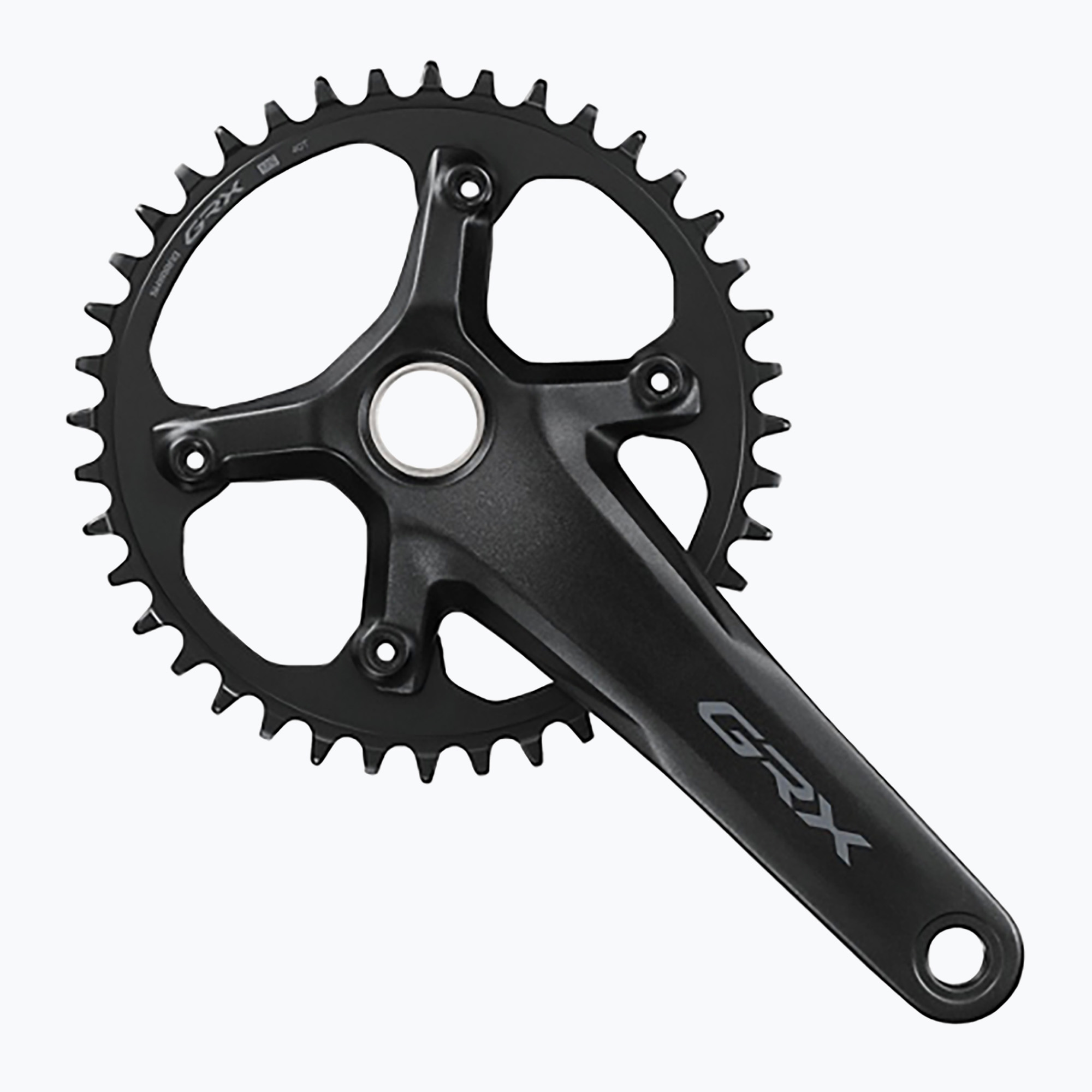 Shimano GRX crankset FC-RX610-1 40T 12rz 172.5mm black (40T / 172.5mm)