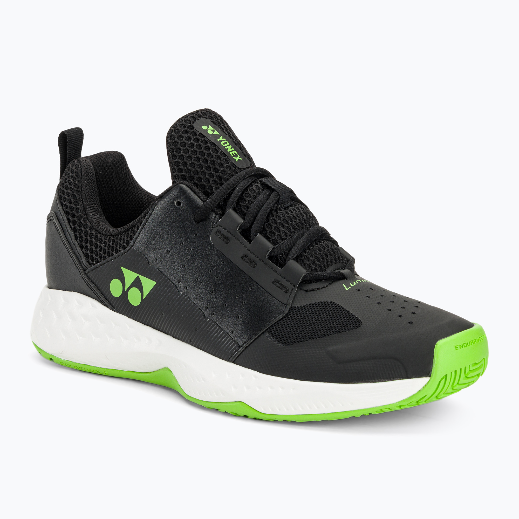 Men's tennis shoes YONEX Lumio 4 black/lime green (45 EU)