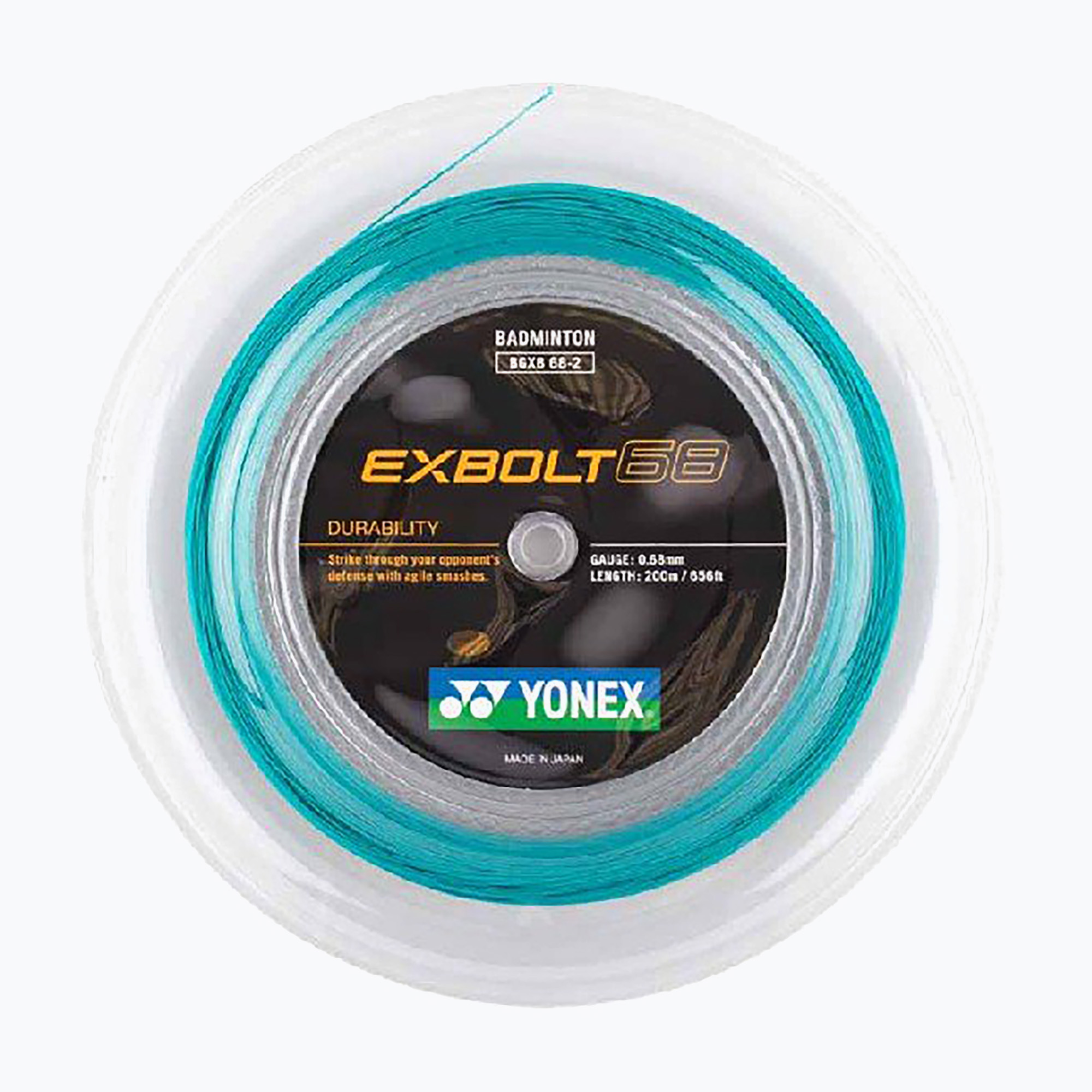 Badminton string YONEX Exbolt 68 Set 10 m turquoise (0.68 mm)