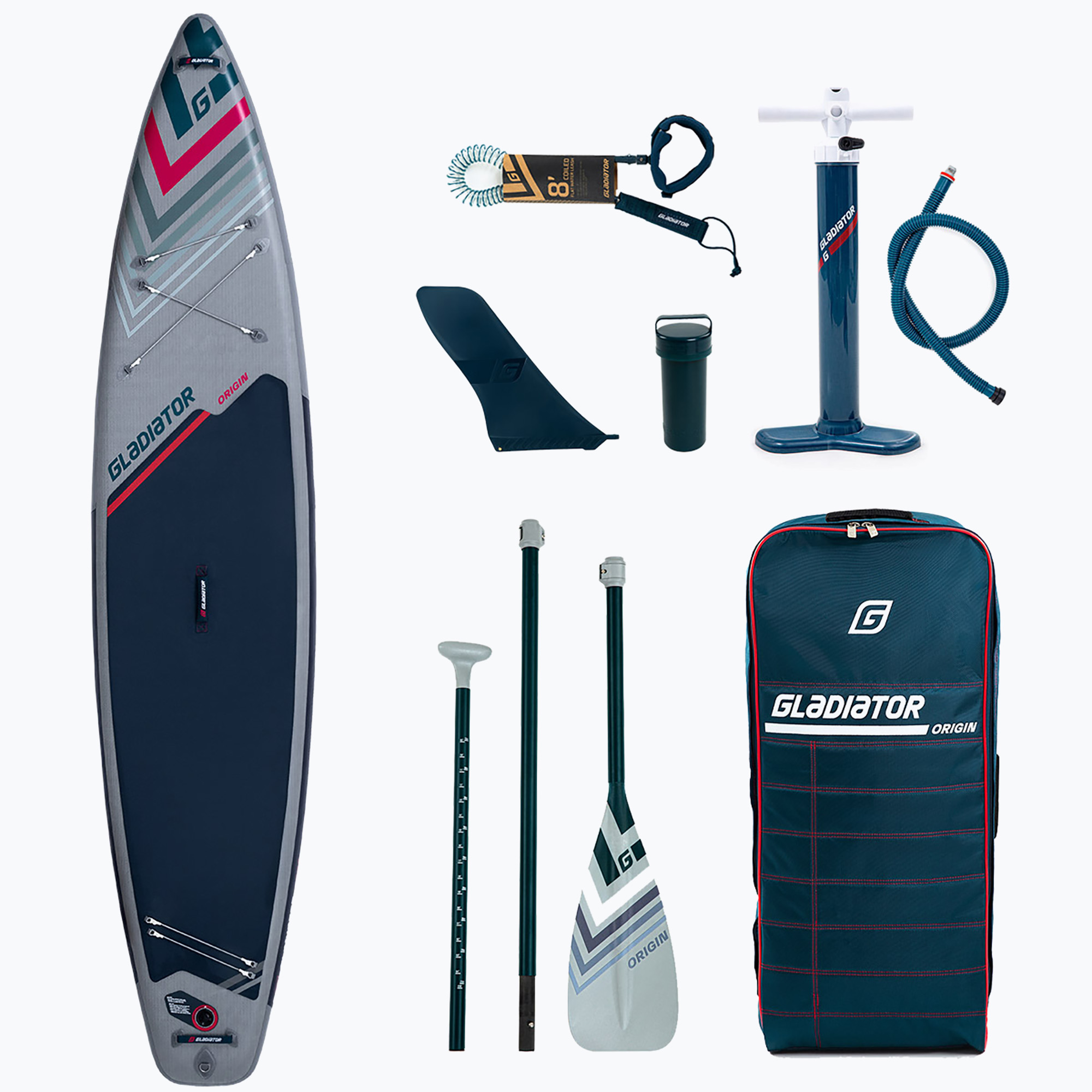 Gladiator Origin Touring SUP board 12'6'' blue