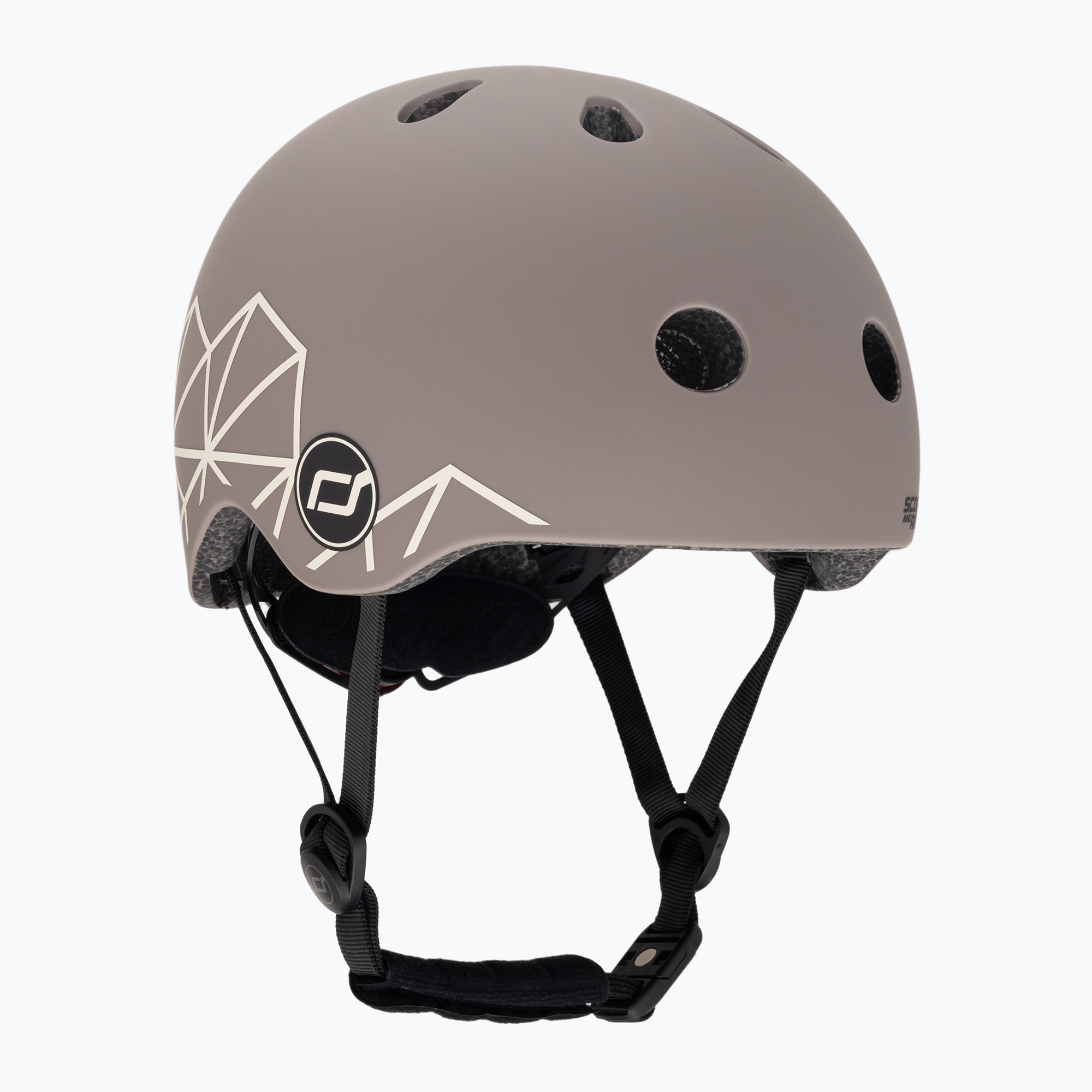 Scoot & Ride Helmet XXS-S brown lines (45-51 cm)