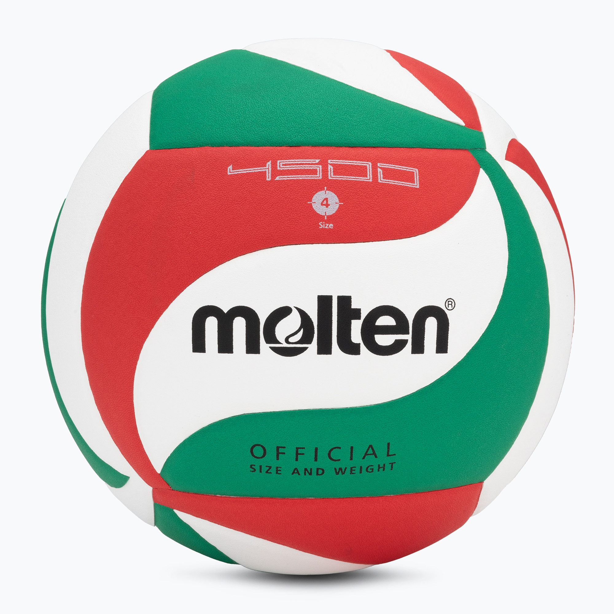 Molten volleyball V4M4500-4 white/green/red size 4 (4)