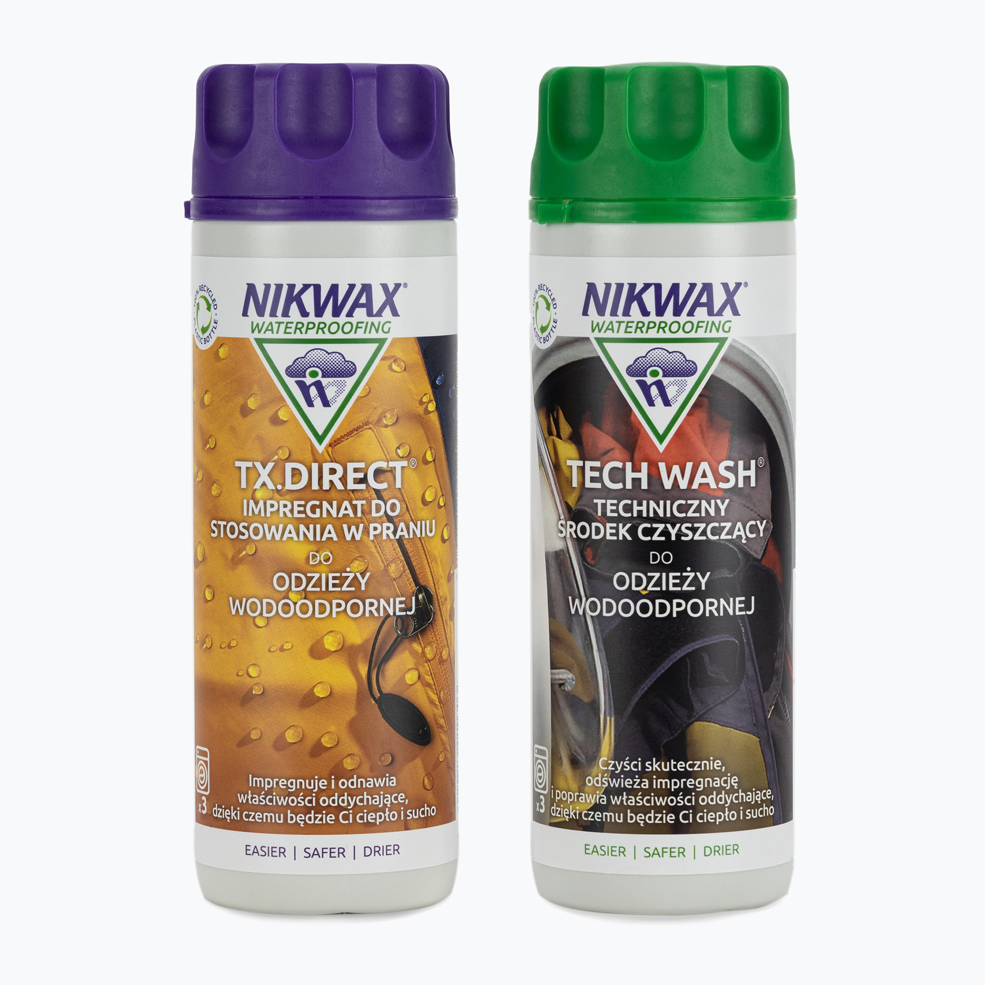 Nikwax Tech Wash + TX-Direct clothing waterproofing kit 2x300ml 103 (2 x 300 ml)