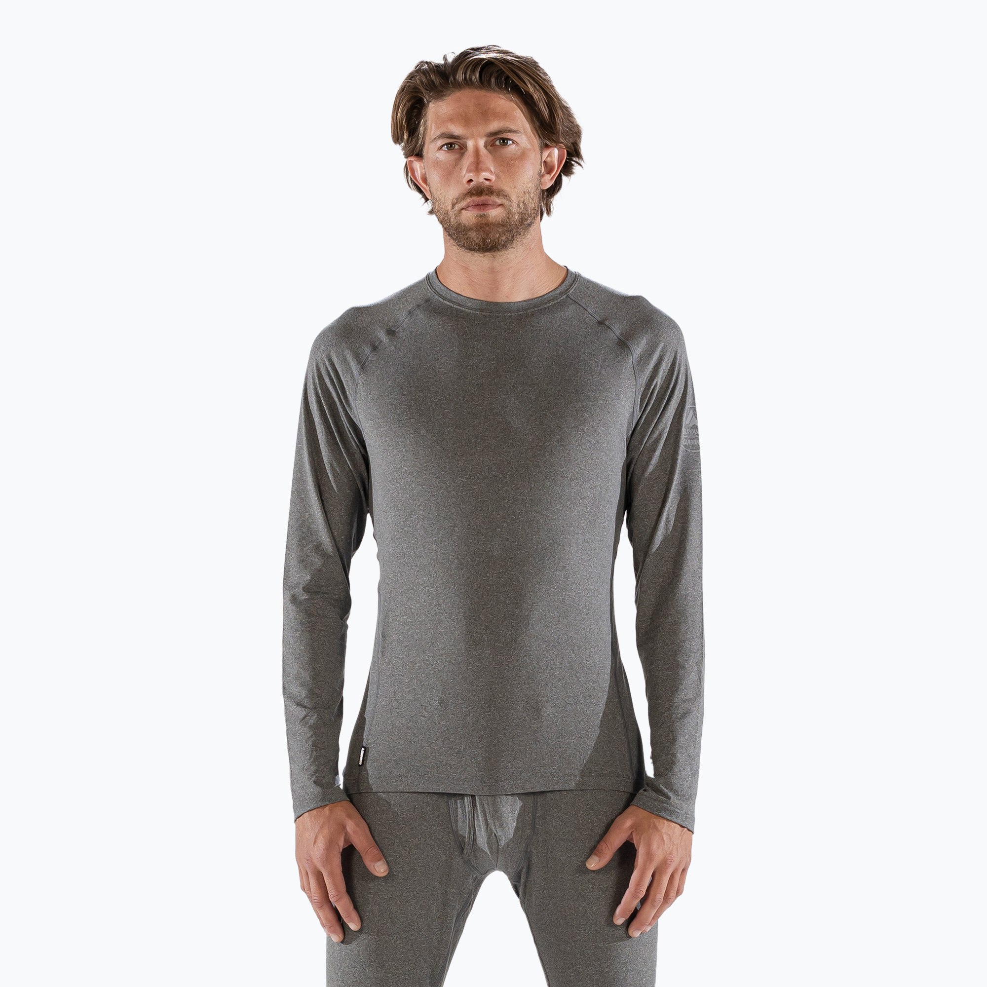 Men's Surfanic Bodyfit Crewneck thermal longsleeve charcoal (XXL)