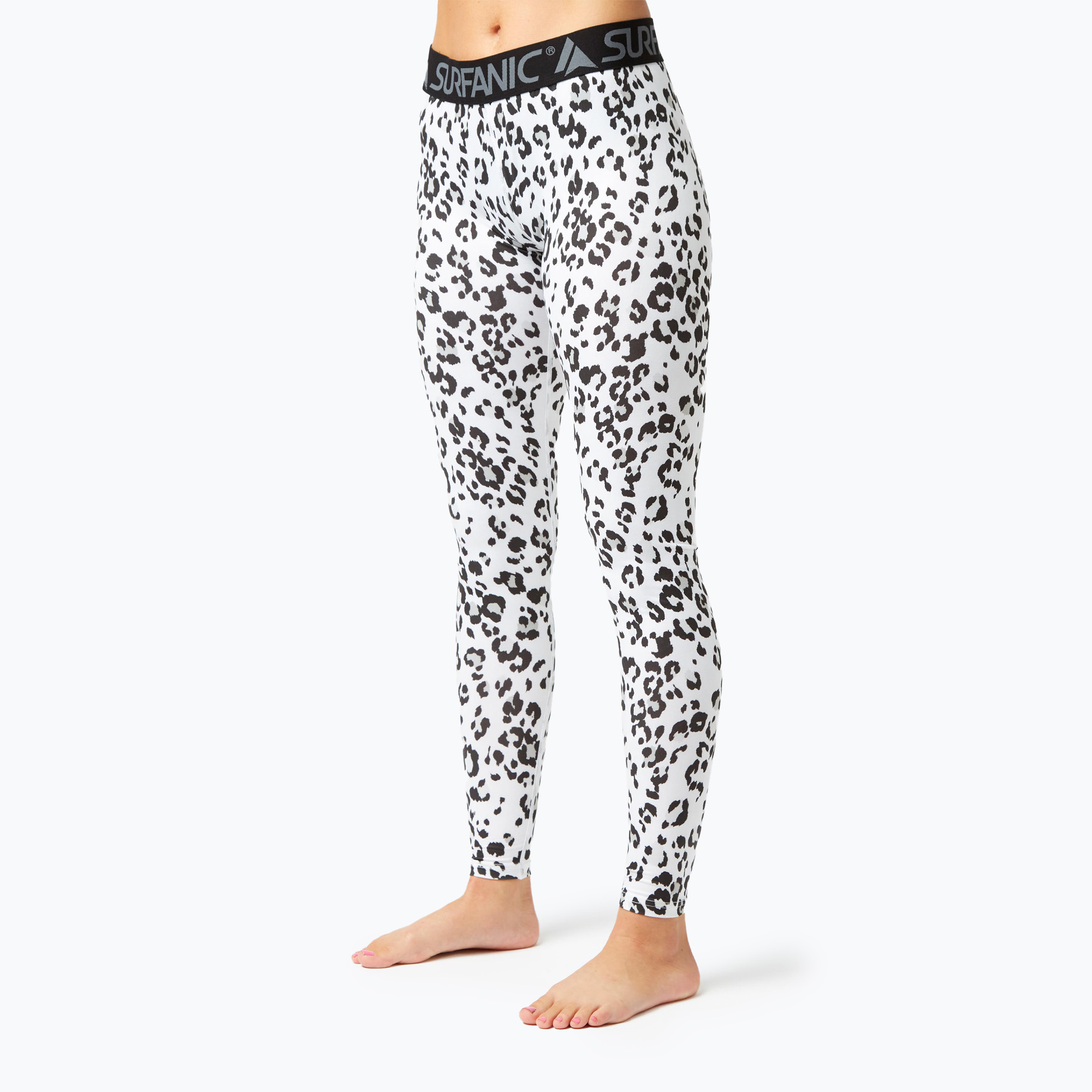 Women's thermoactive trousers Surfanic Cozy Limited Edition Long John snow leopard (M)