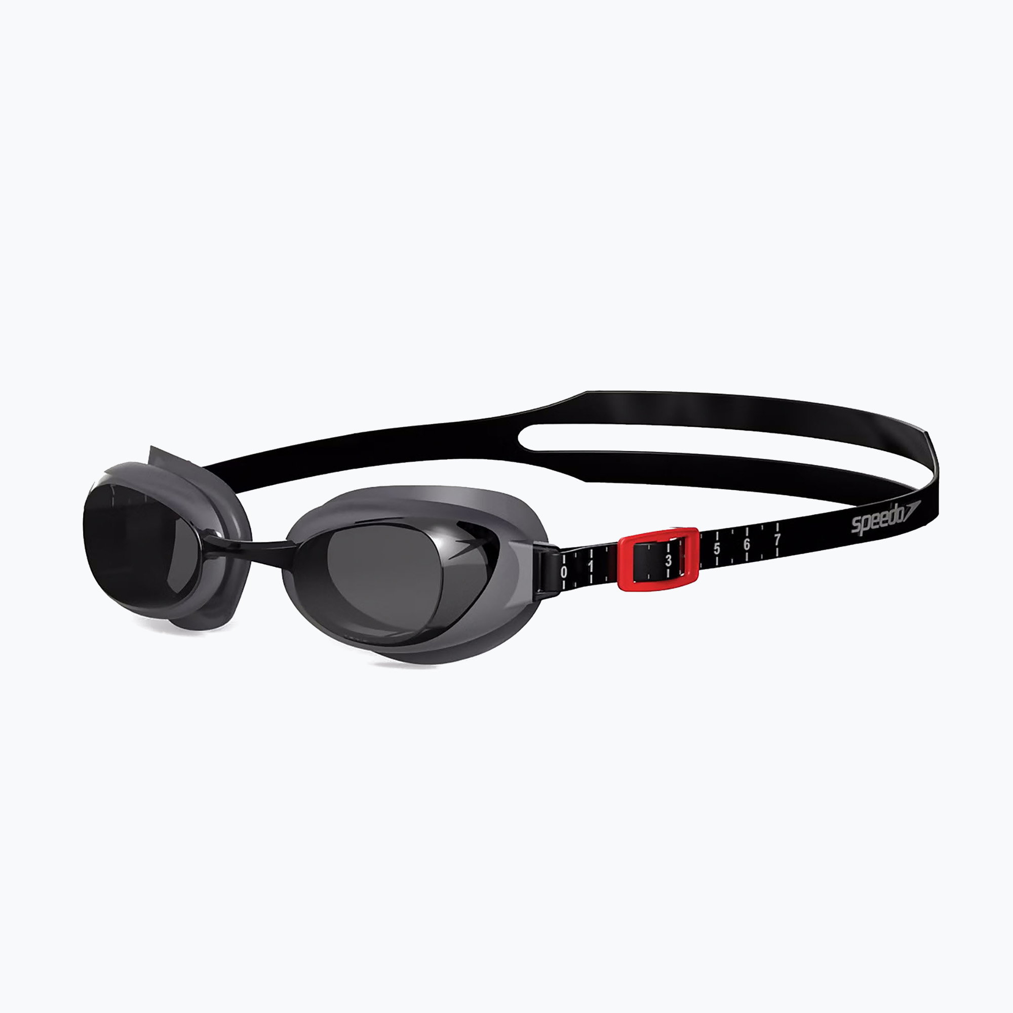 Speedo Aquapure Optical oxid grey/red/smoke swimming goggles (-6.0)