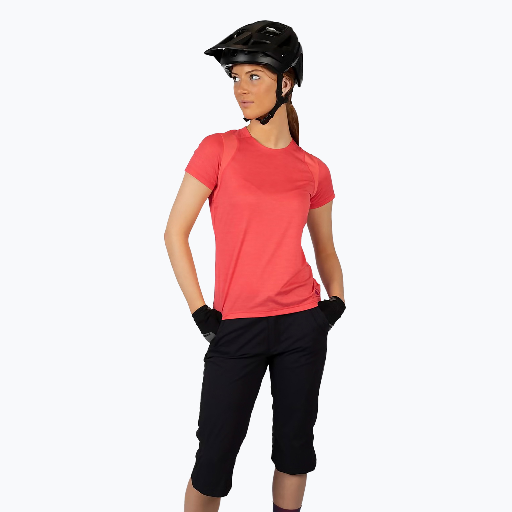 Women's Endura Hummvee 3/4 deep teal cycling shorts