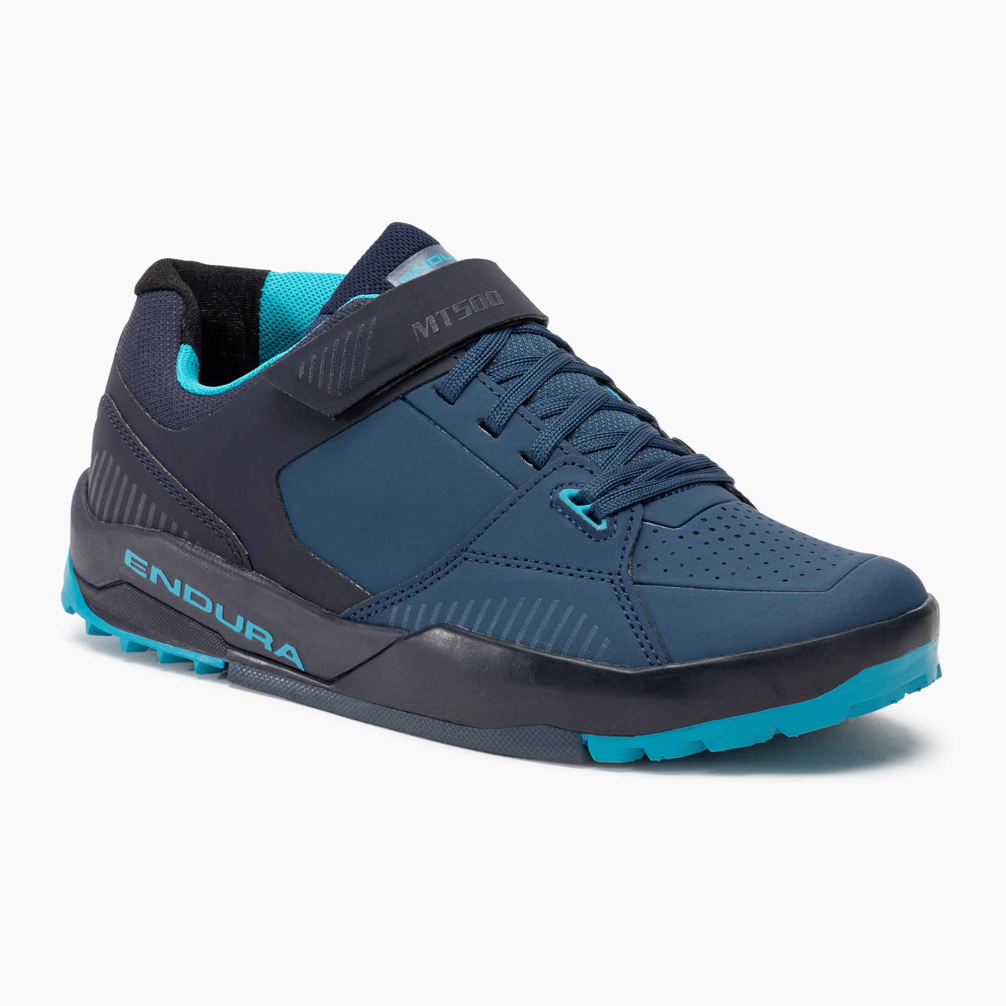 Men's platform cycling shoes Endura MT500 Burner Flat navy (45.5 EU)