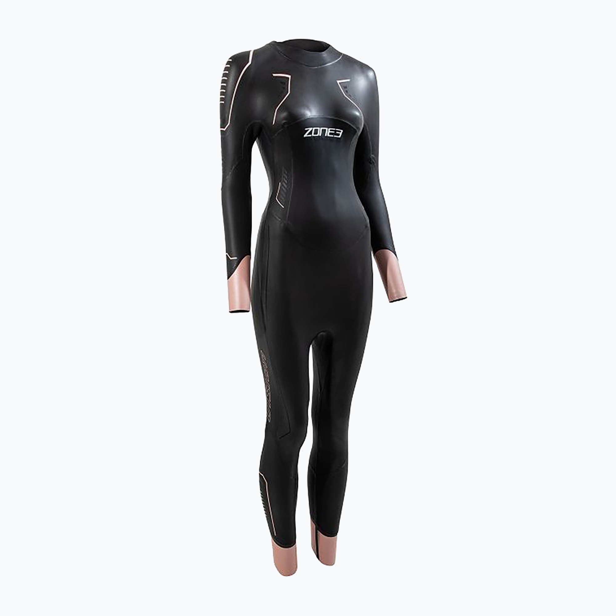 Women's ZONE3 Vision black/rose pink/gun metal wetsuit (S)