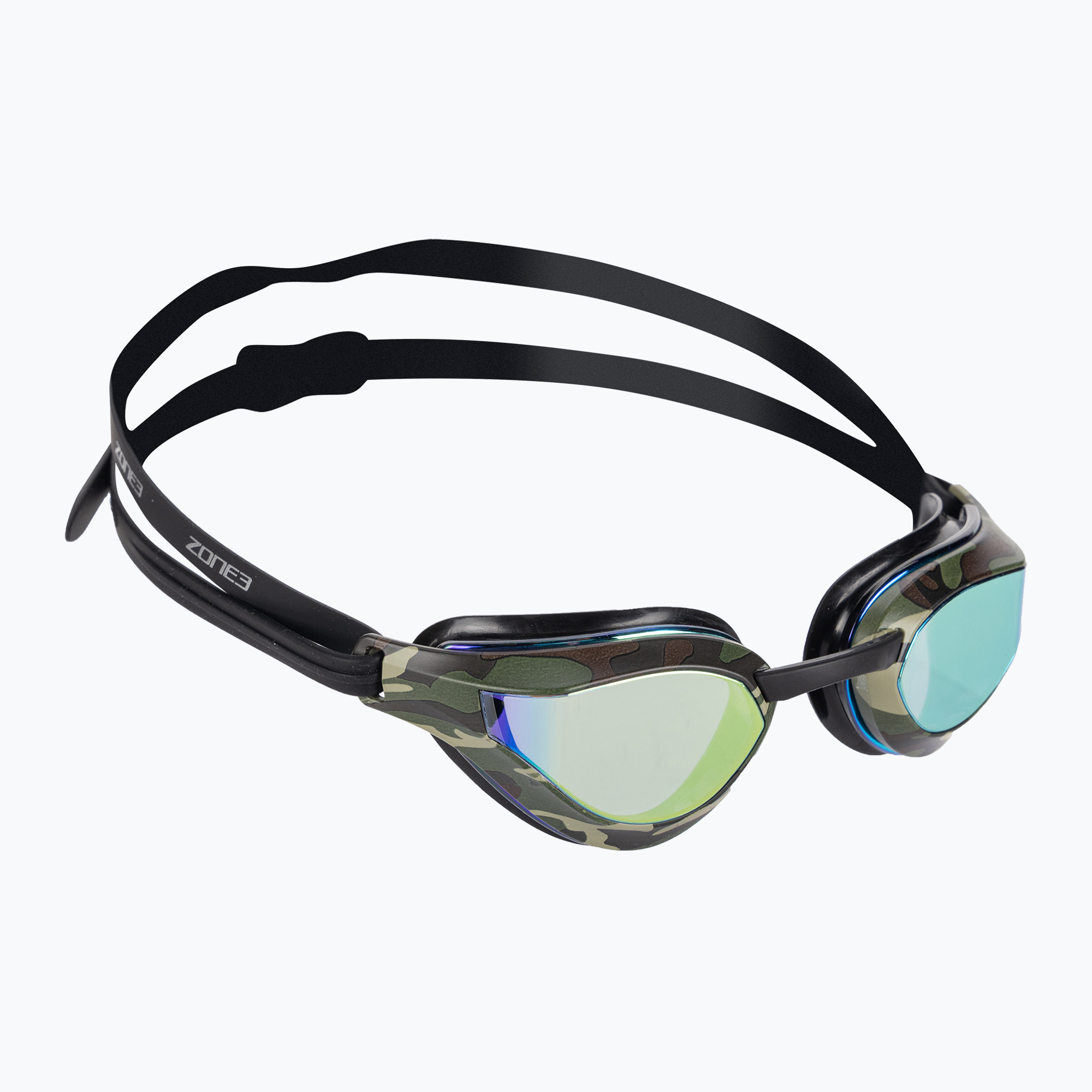 ZONE3 Viper-Speed black/green/camo swimming goggles