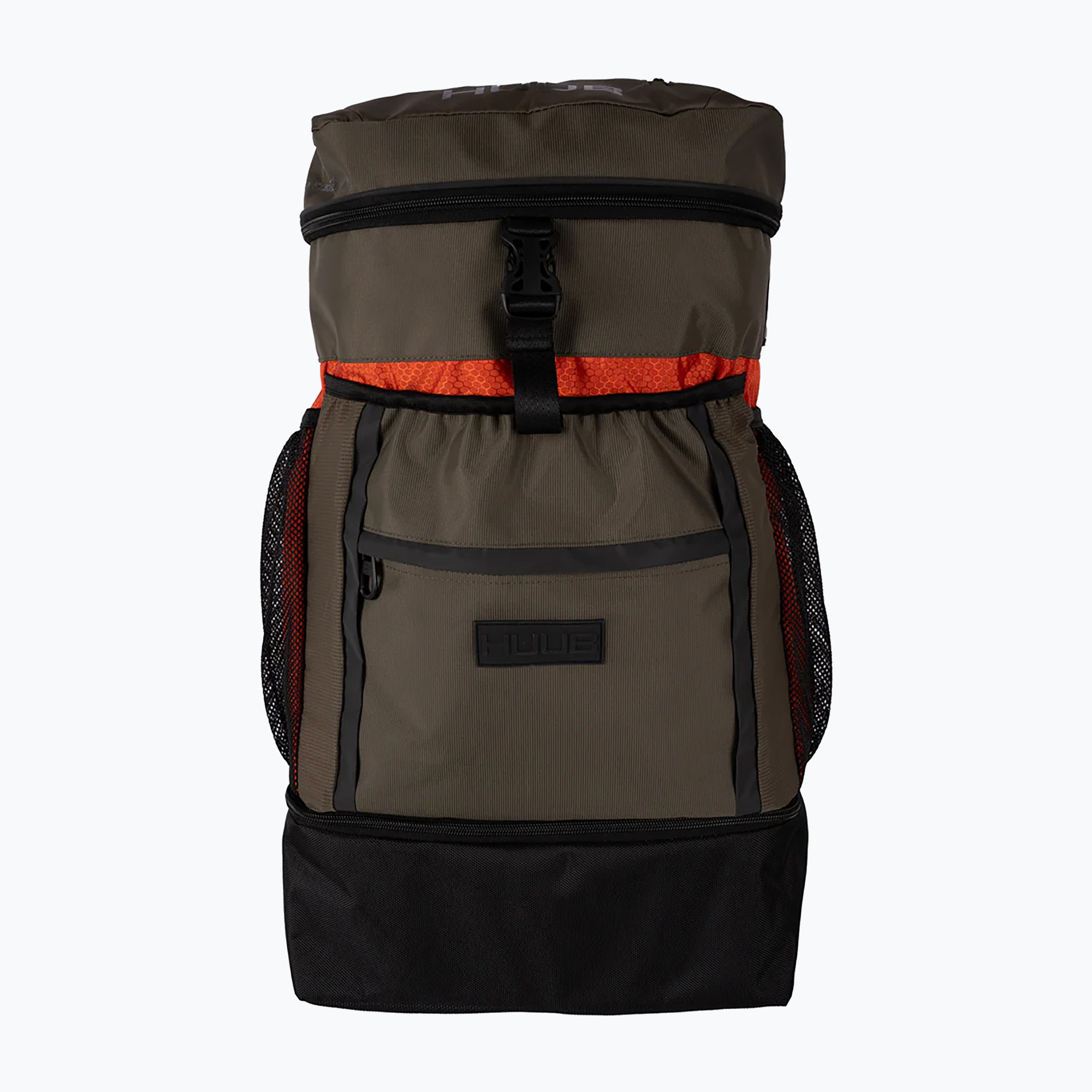 Triathlon Backpack HUUB Transition II Rucksack 40 l olive / orange