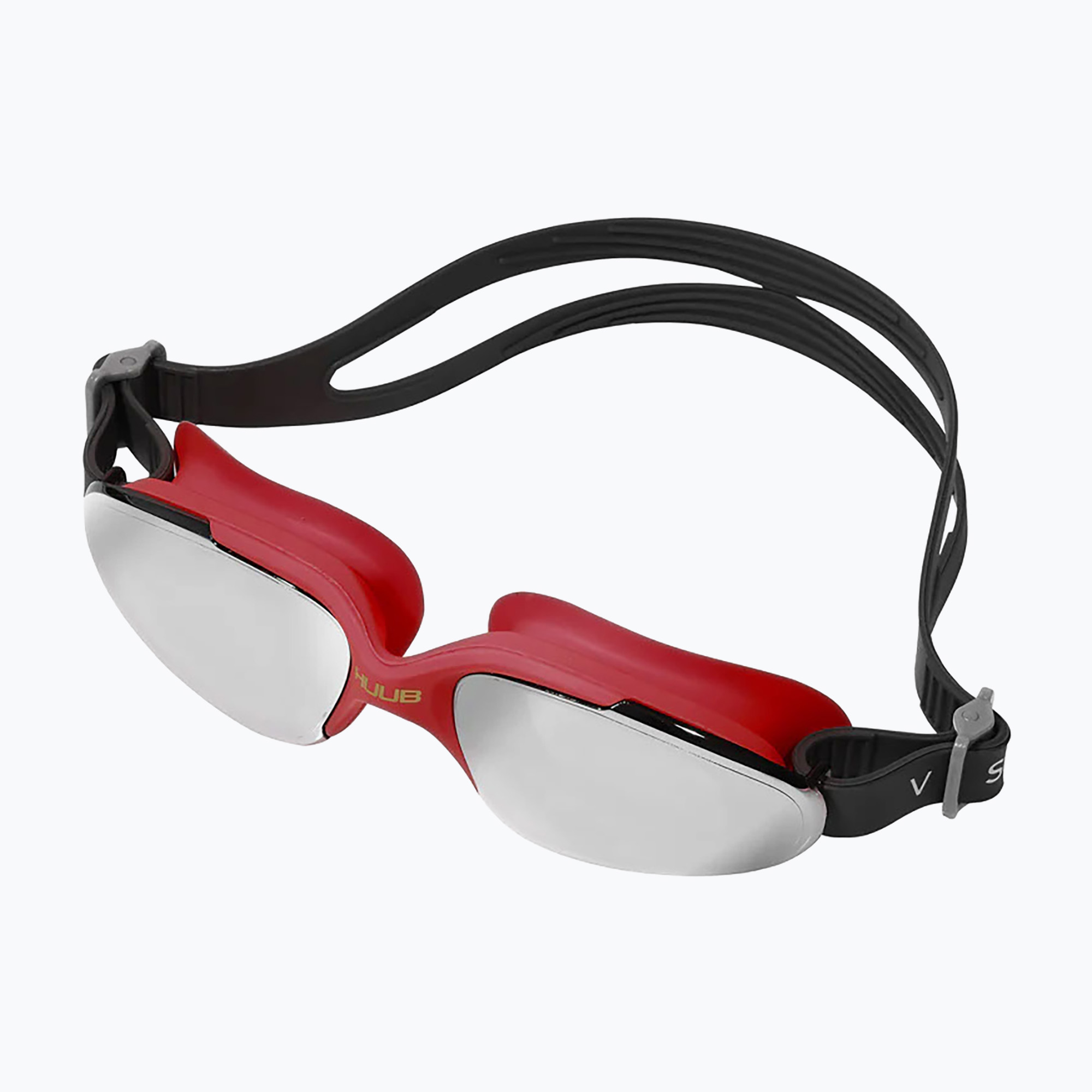 HUUB Vision red / light smoke silver mirror swimming goggles