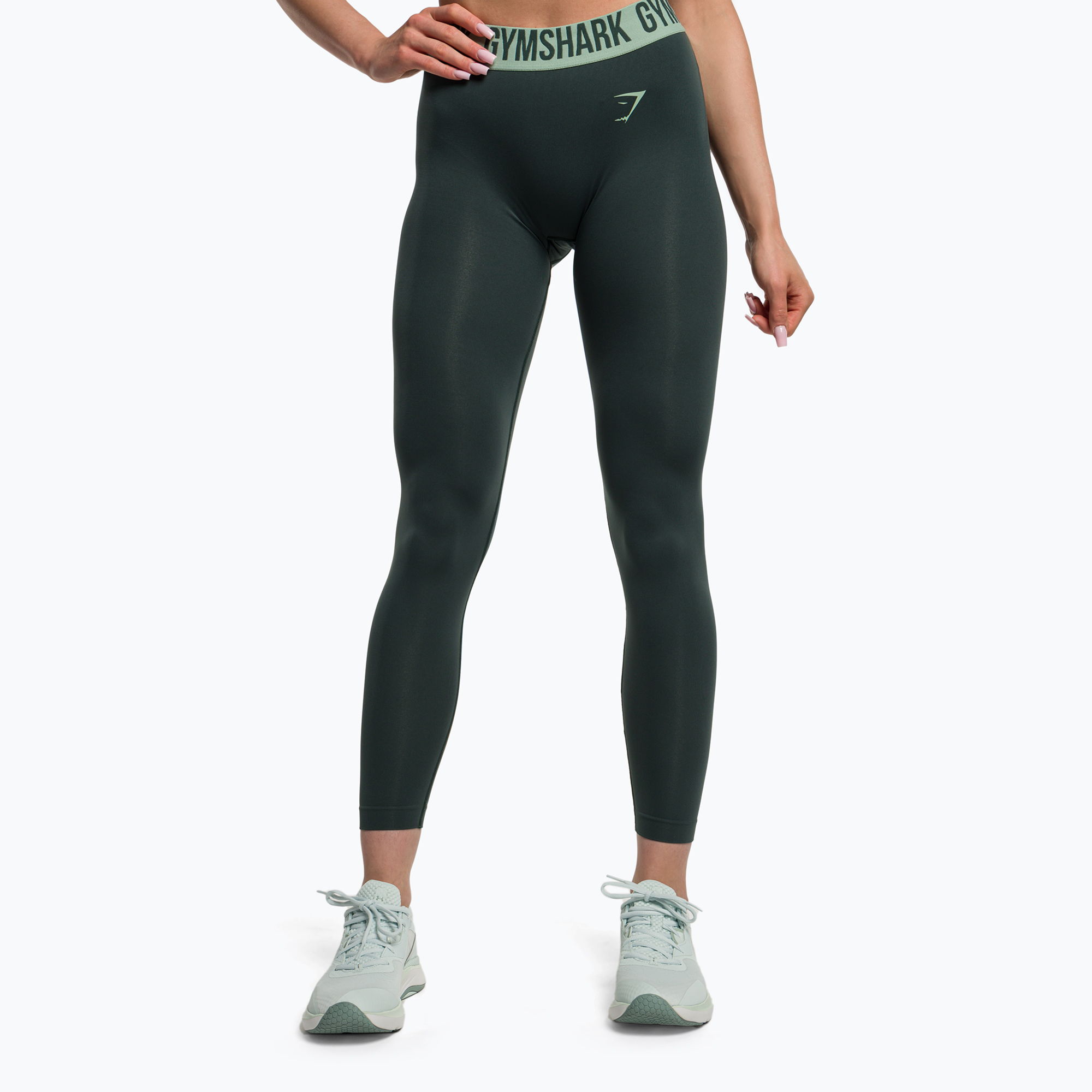 Women's training leggings Gymshark Fit obsidian green (XL)