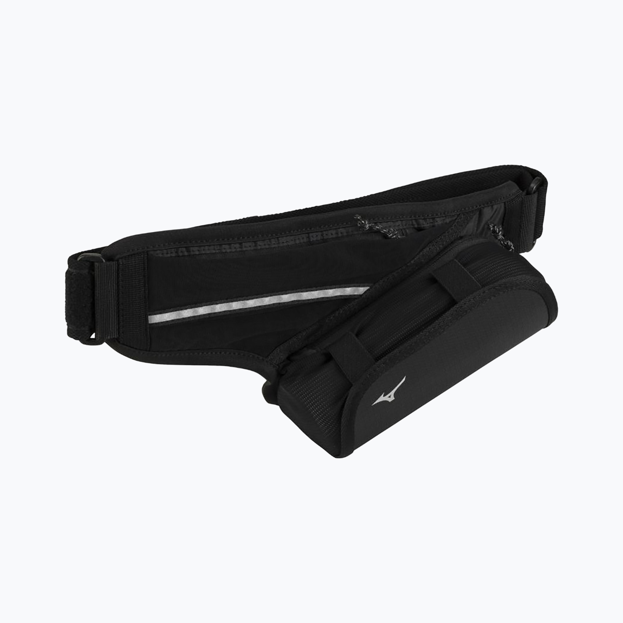 Mizuno Waist Pouch running belt black (29 x 15 cm)