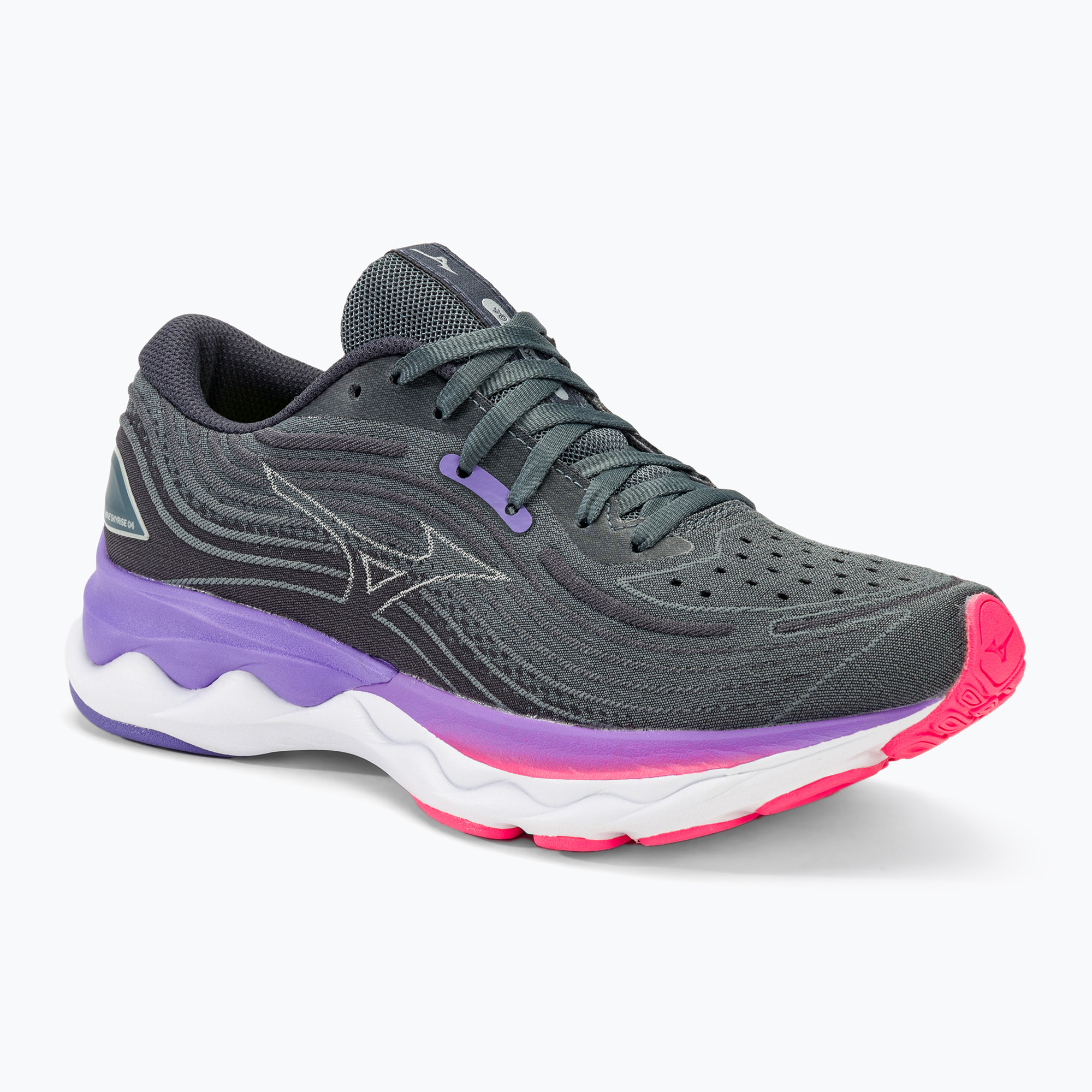 Women's running shoes Mizuno Wave Skyrise 4 sweater/peony blue/punch (41 EU)