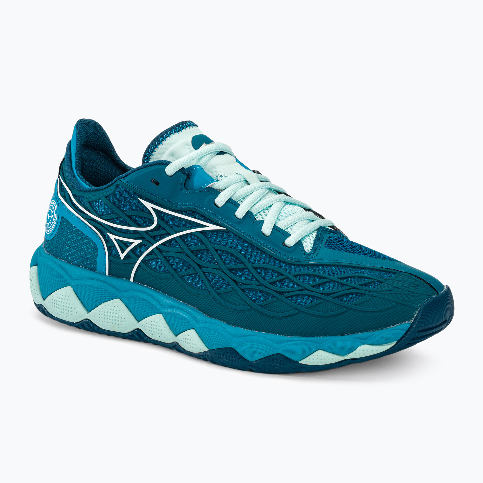 Men's tennis shoes Mizuno Wave Enforce Tour AC moroccan blue/white/bluejay (41 EU)