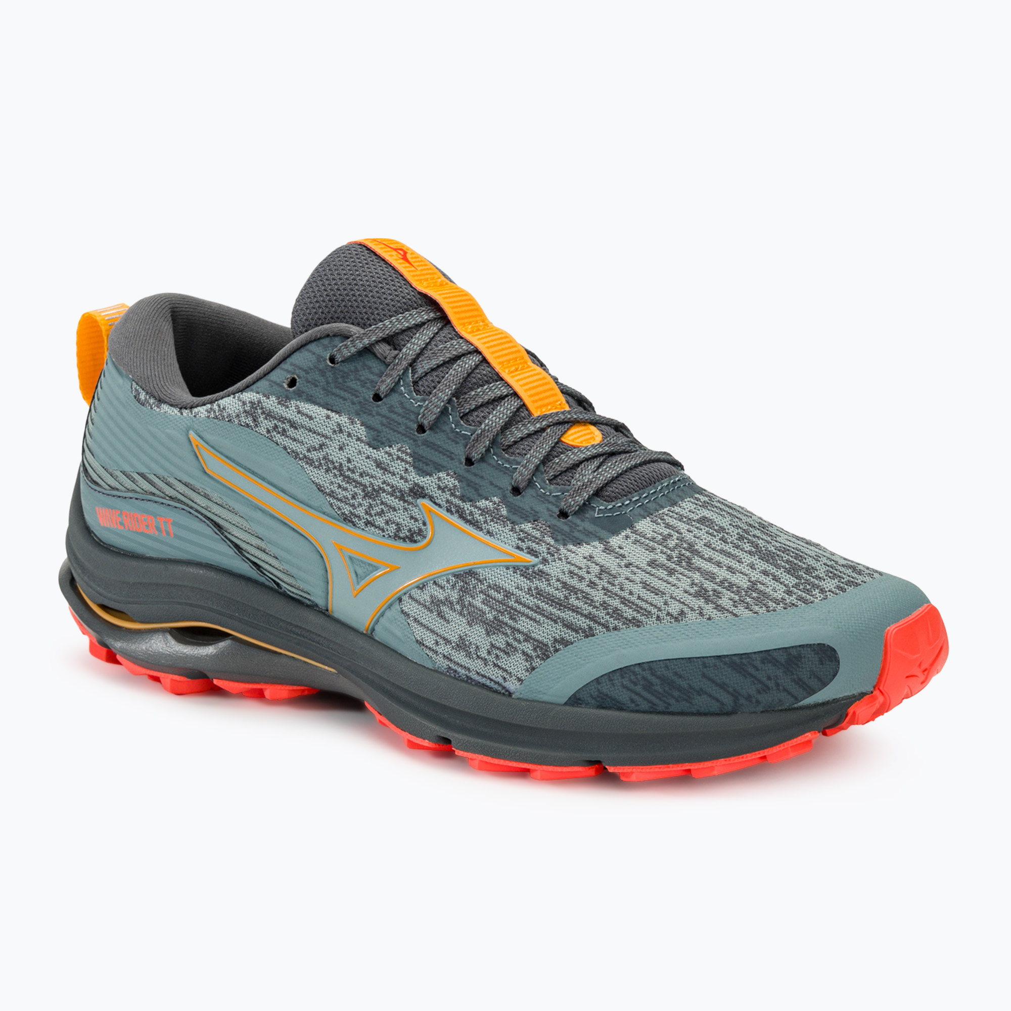Men's running shoes Mizuno Wave Rider TT lead/citrus/hot coral