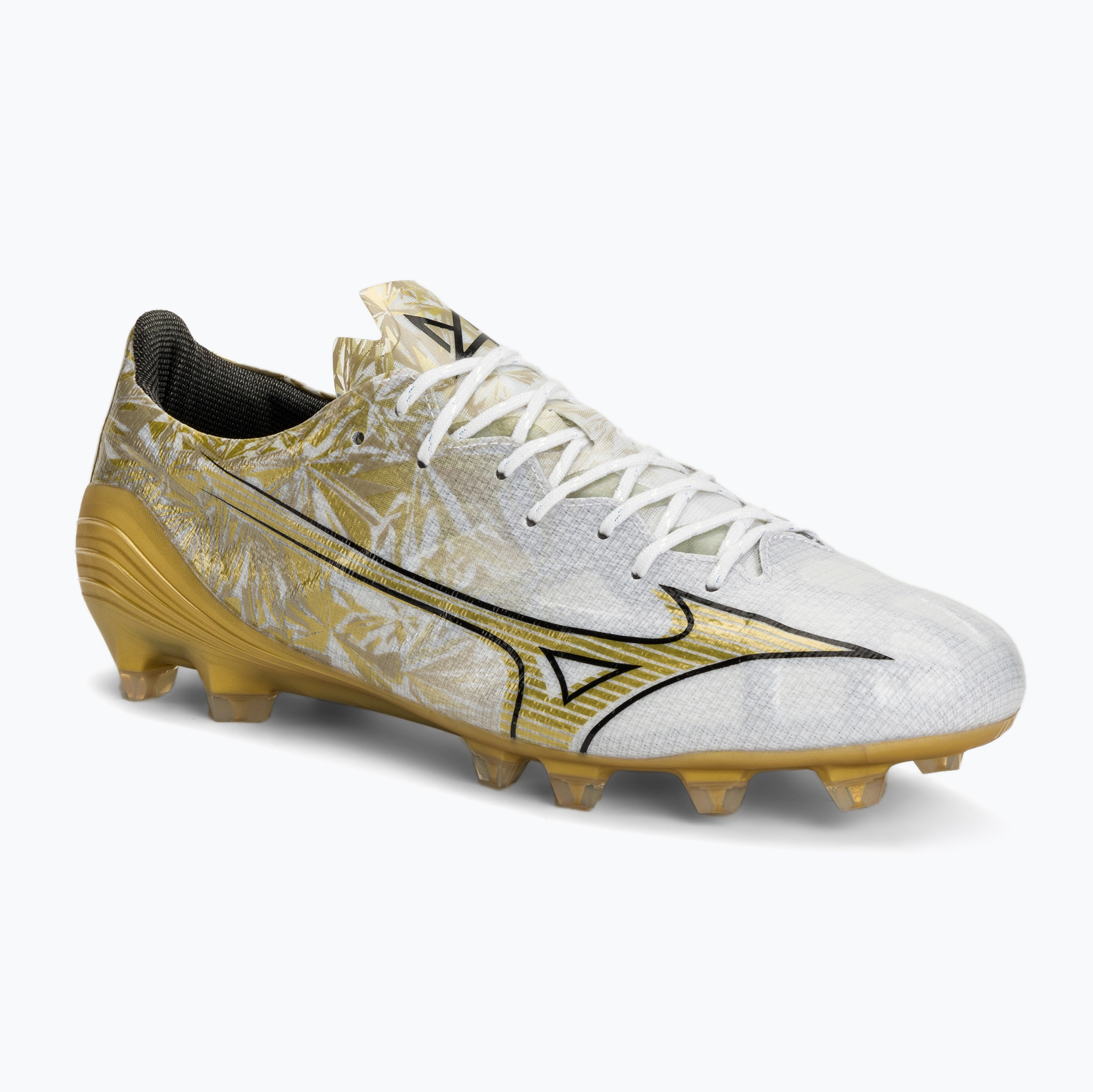 Mizuno men's football boots Αlpha Elite MD white/ge gold/black (46 EU)