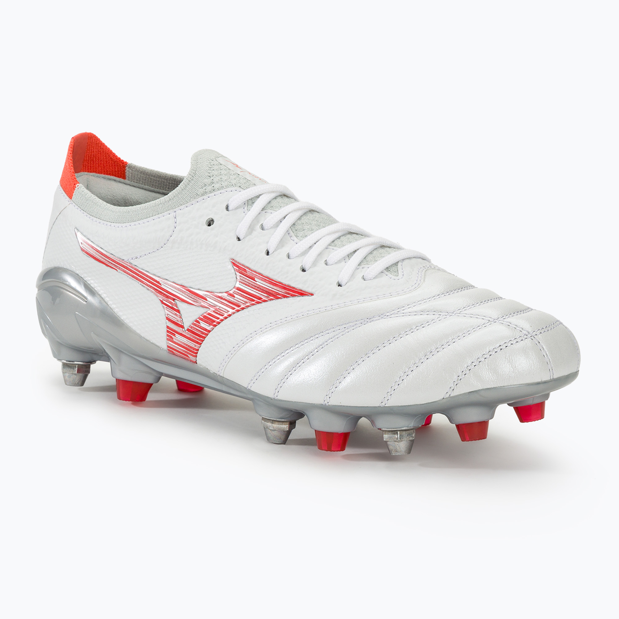 Mizuno Morelia Neo IV Β Japan Mix white/radiant red/hot coral men's football boots (45 EU)