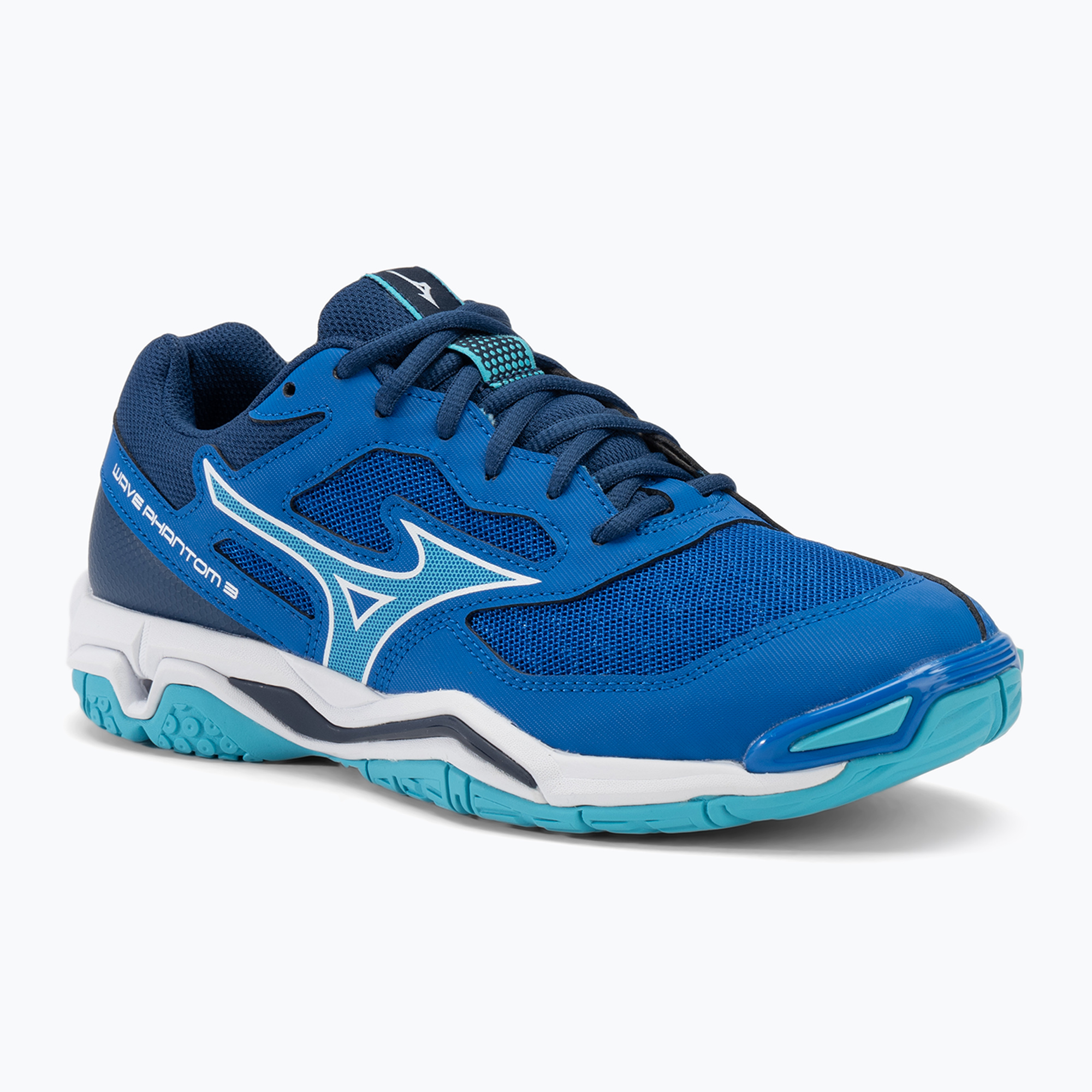 Men's handball shoes Mizuno Wave Phantom 3 mugen blue/white/estate blue (44.5 EU)