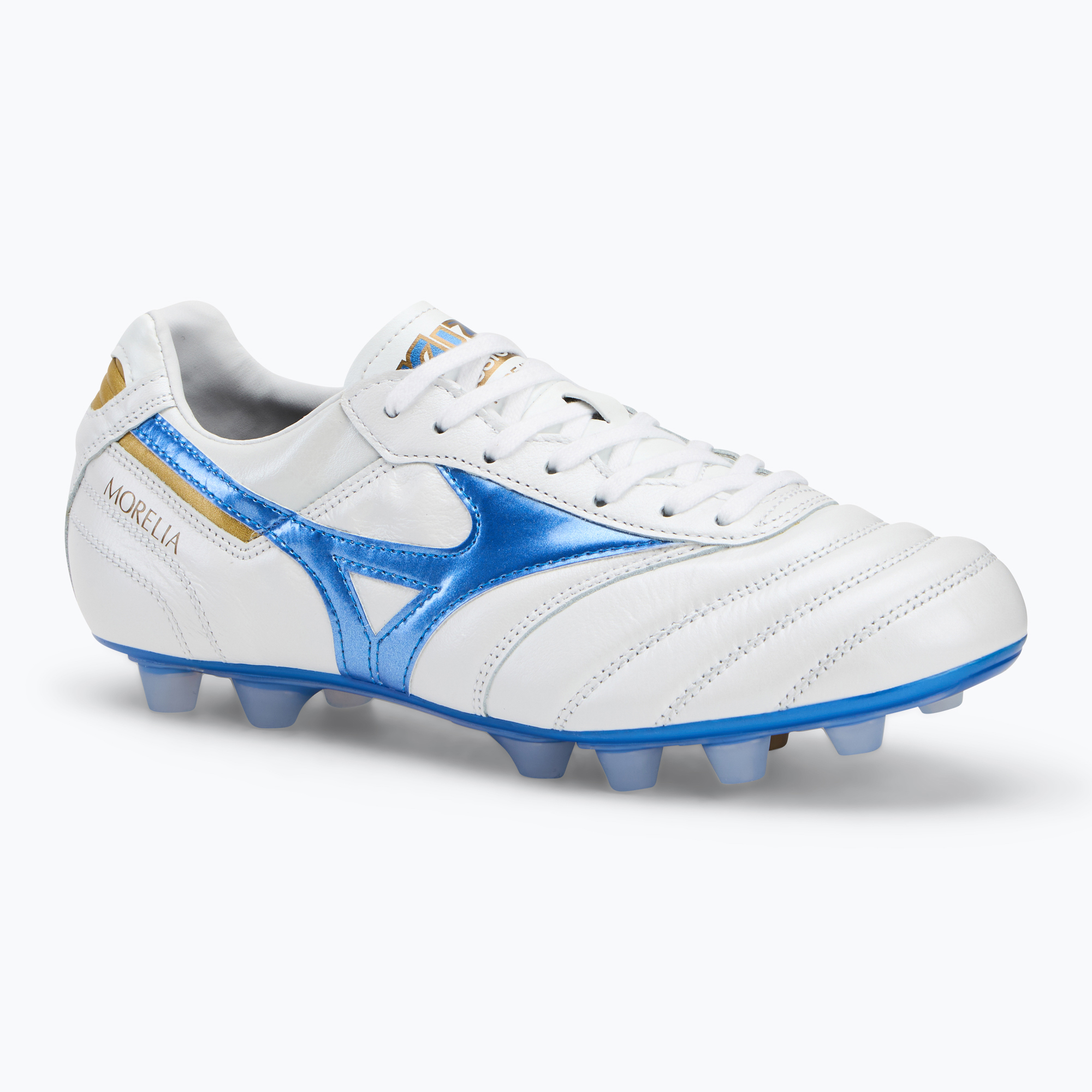 Mizuno Morelia II Japan Md white/laser blue/gold men's football boots (45 EU)