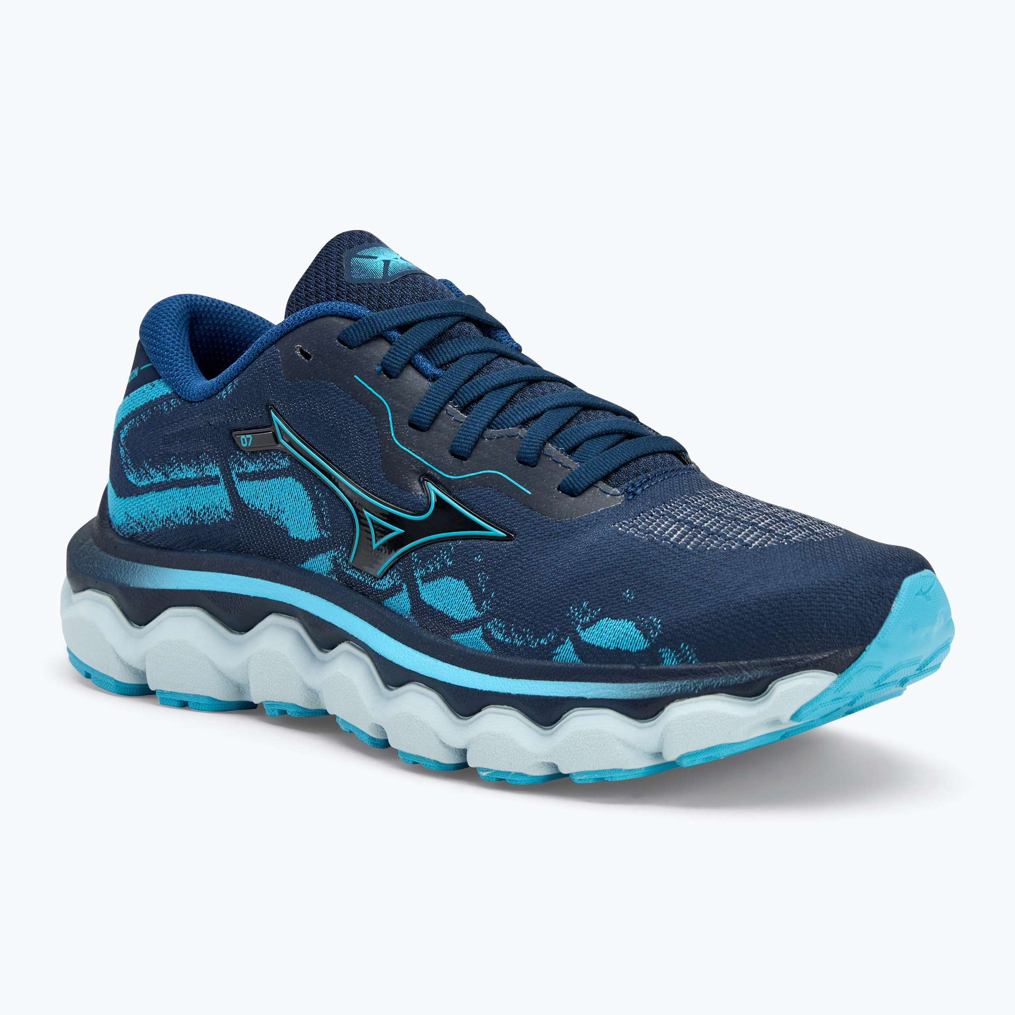 Women's running shoes Mizuno Wave Horizon 7 pageant blue/mercury blue/plein air (41 EU)