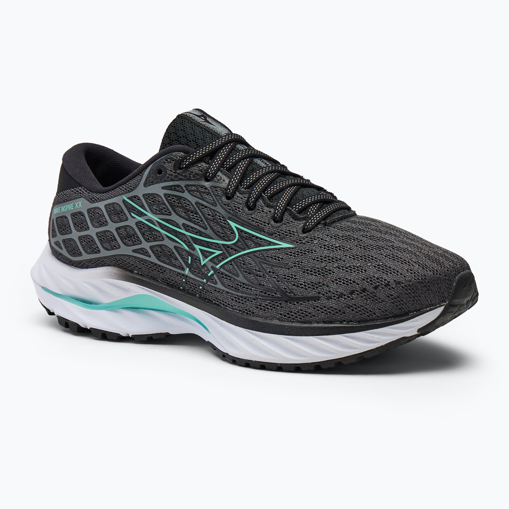 Women's running shoes Mizuno Wave Inspire 20 D Wide iron gate/dusty jade green/black (41 EU)