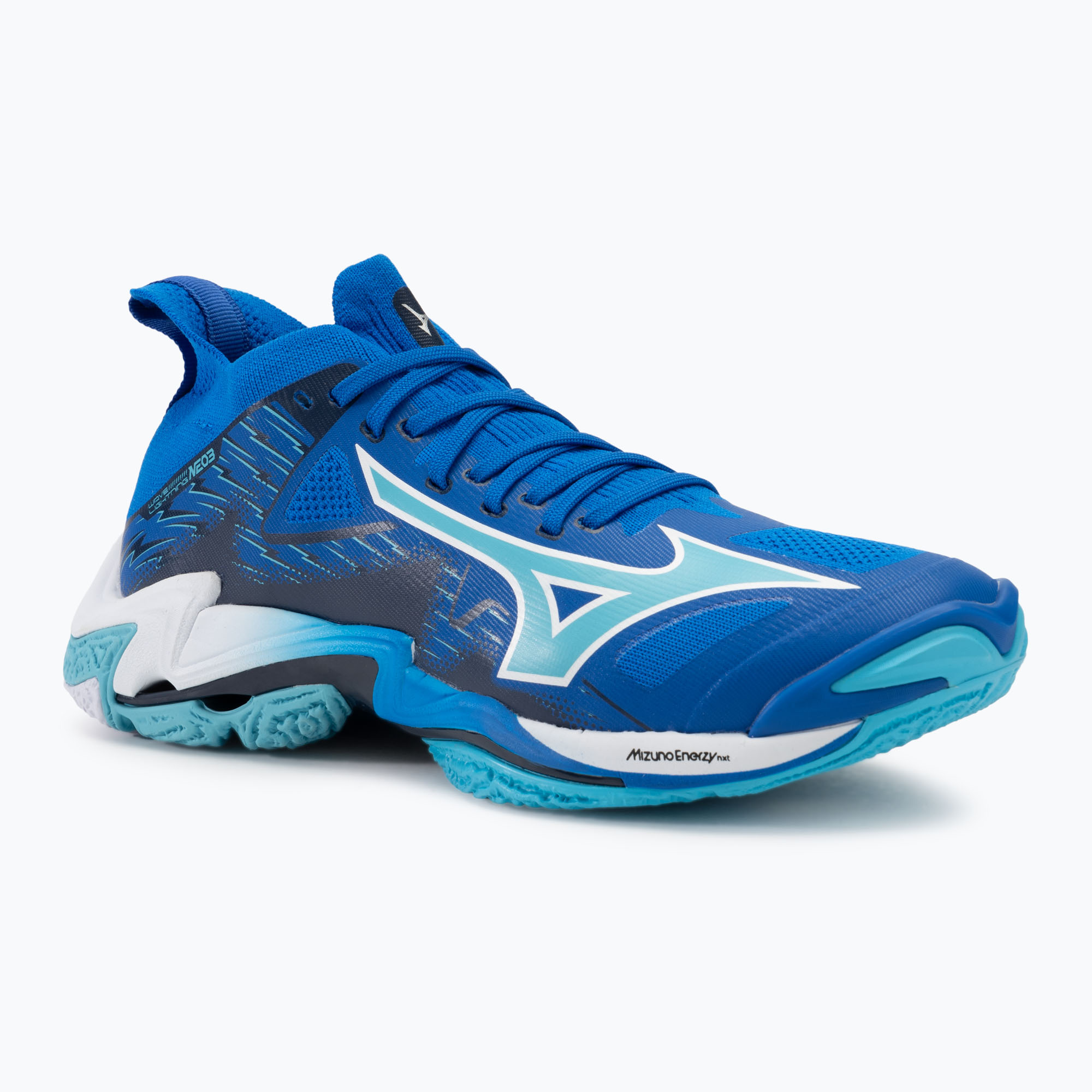 Men's volleyball shoes Mizuno Wave Lightning Neo 3 mugen blue/white/estate blue (40 EU)