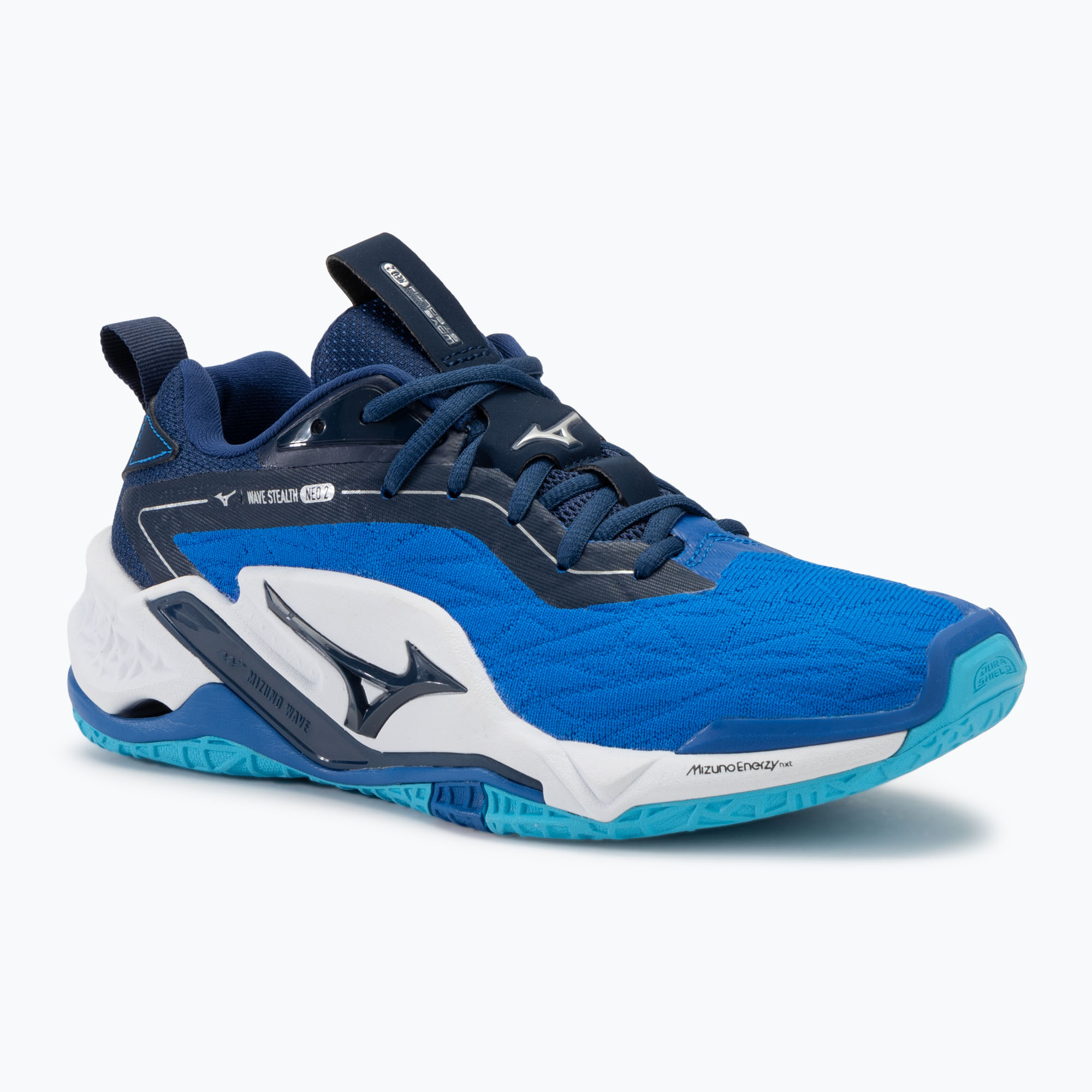Men's handball shoes Mizuno Wave Stealth Neo 2 mugen blue/white/estate blue (40 EU)