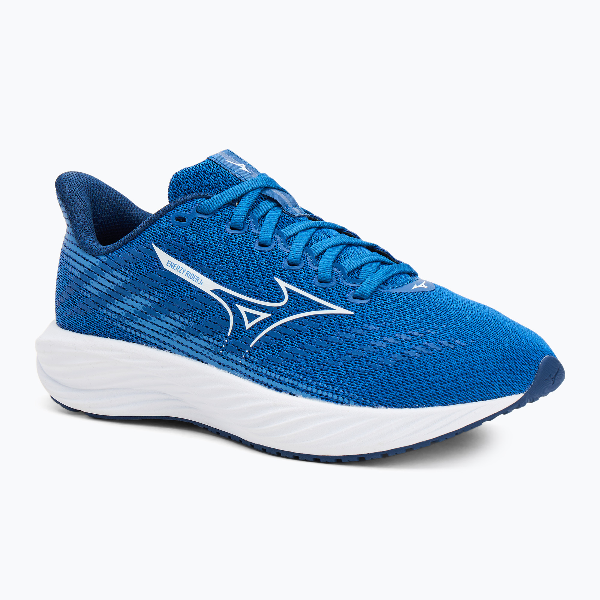 Children's running shoes Mizuno Enerzy Rider Jr classic blue /white/parisian blue (38 EU)