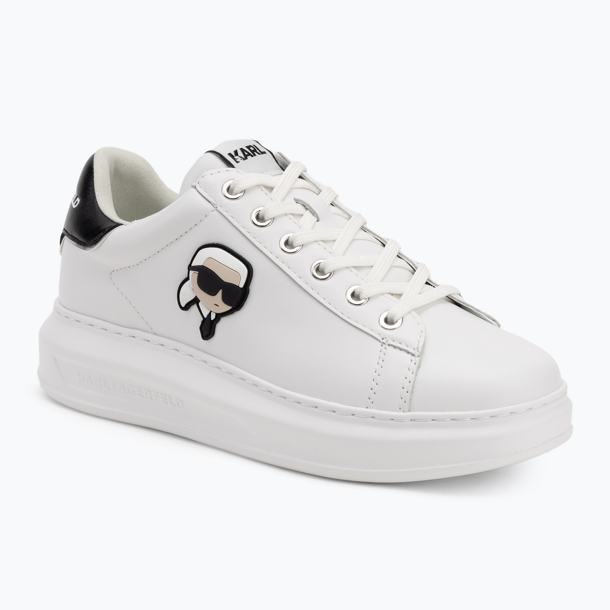 Women's shoes KARL LAGERFELD Kapri Nft Lo Lace white leather (36 EU)