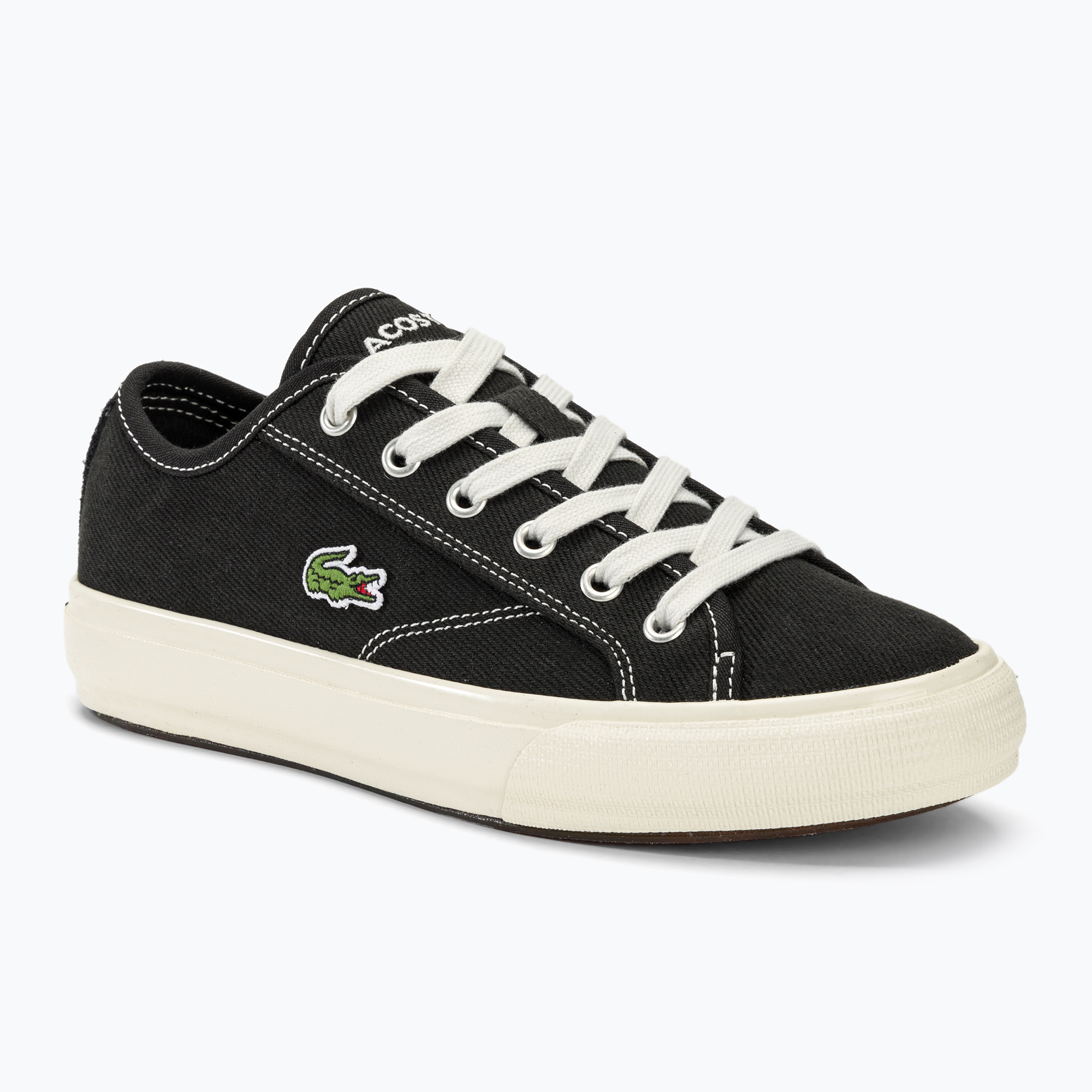 Lacoste women's shoes 47CFA0006 black / off white (37.5 EU)