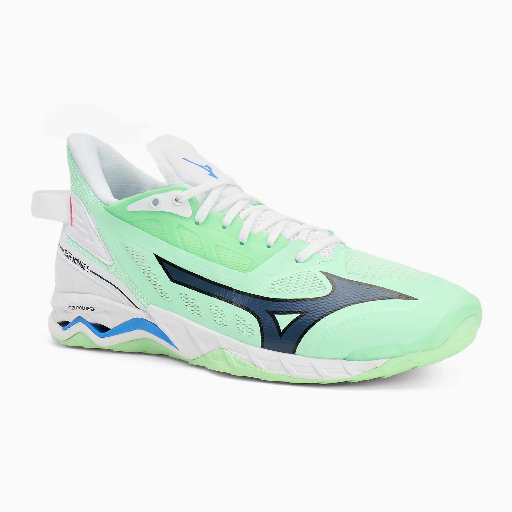 Mizuno Wave Mirage 5 neo mint/black/frontier blue shoes (45 EU)
