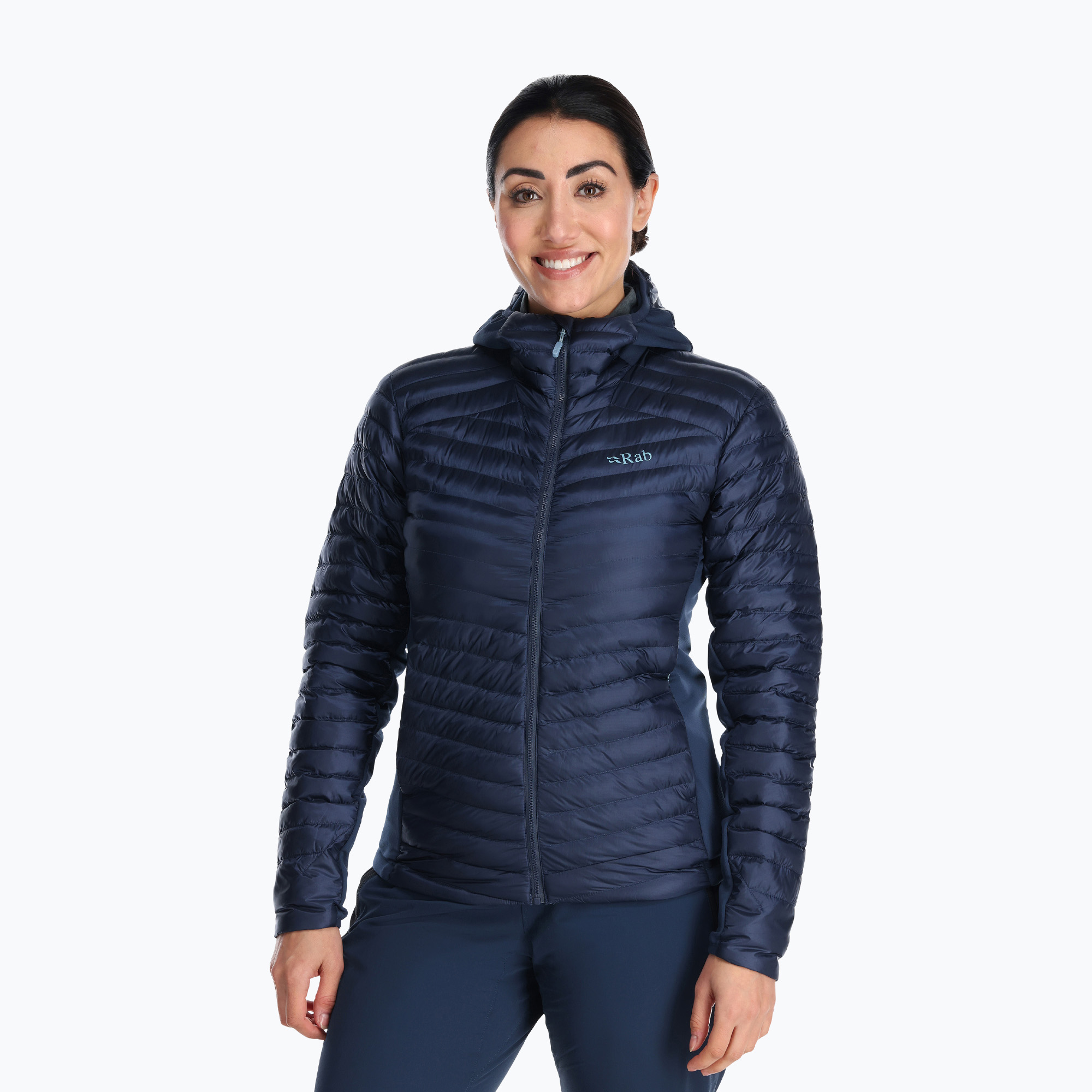 Women's down jacket Rab Cirrus Flex 2.0 Hoody deep ink (12)