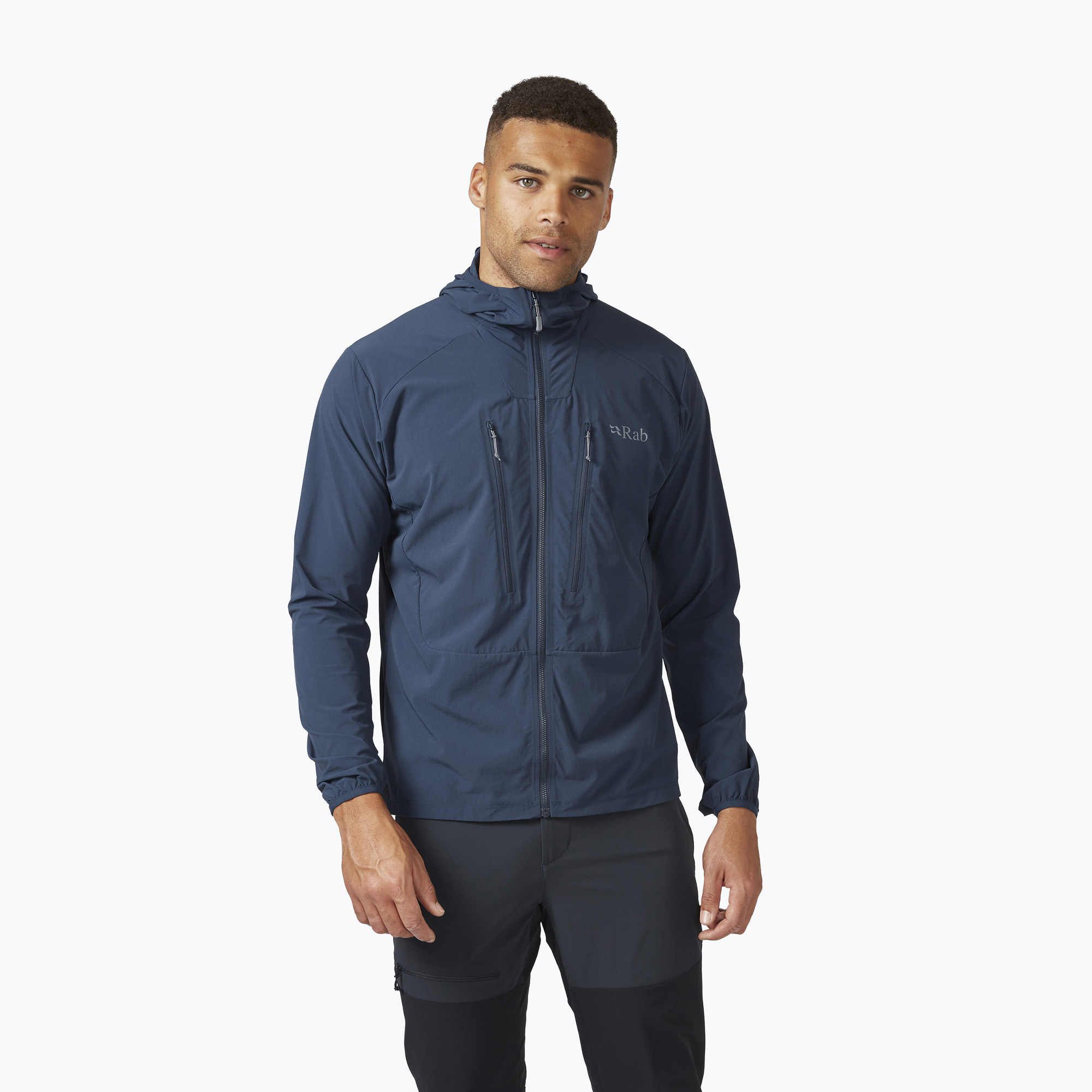 Rab Borealis men's softshell jacket navy blue QWS-35