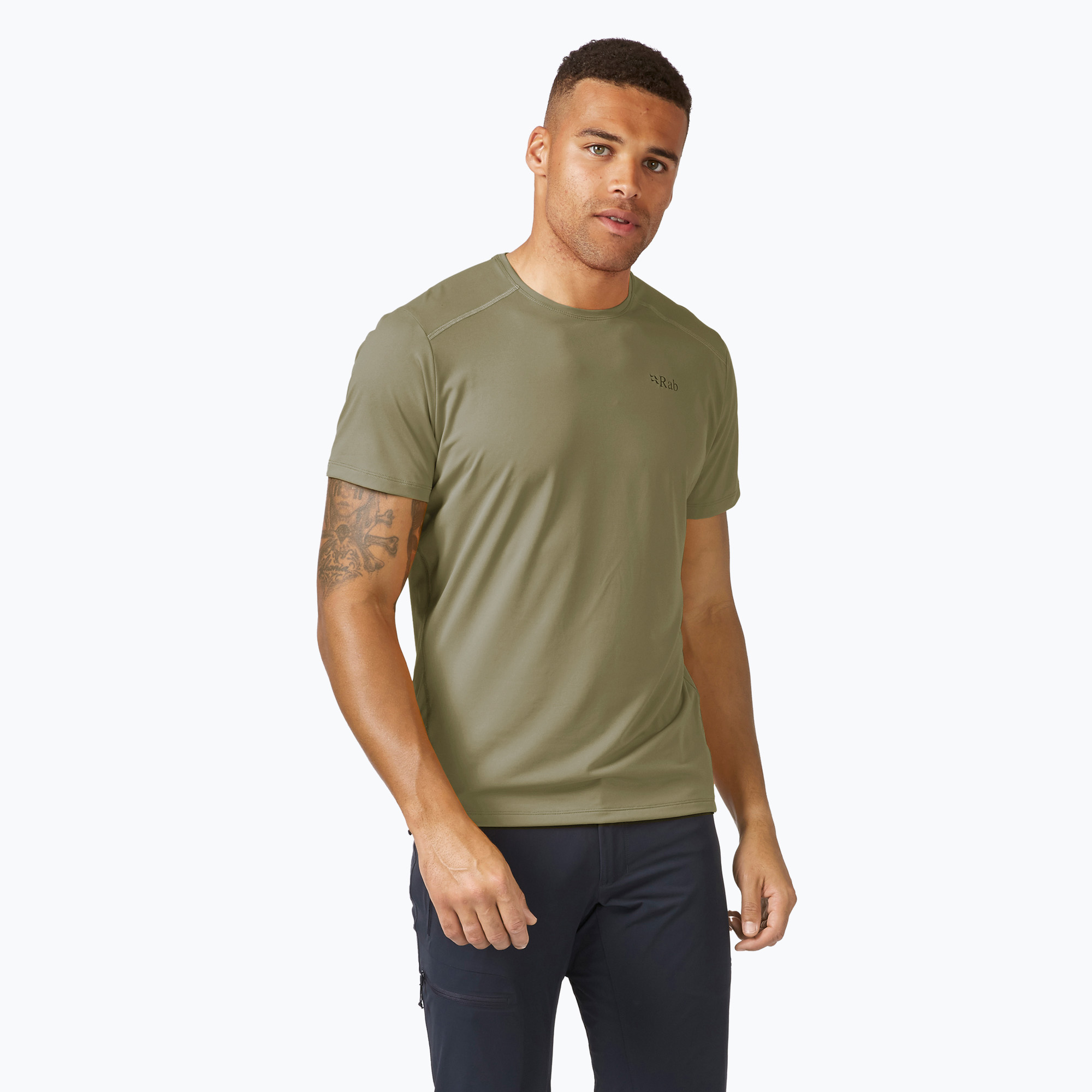 Men's Rab Force light khaki t-shirt